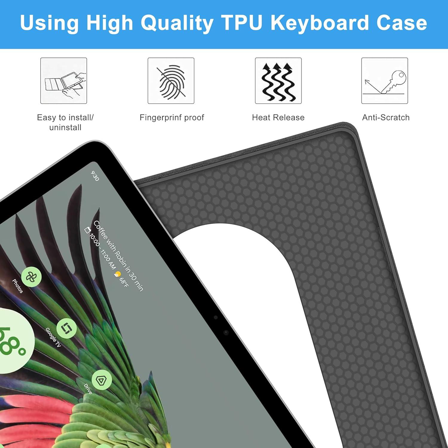 Funda Teclado Bluetooth IVEOPPE para Google Pixel Tablet 11" 2023