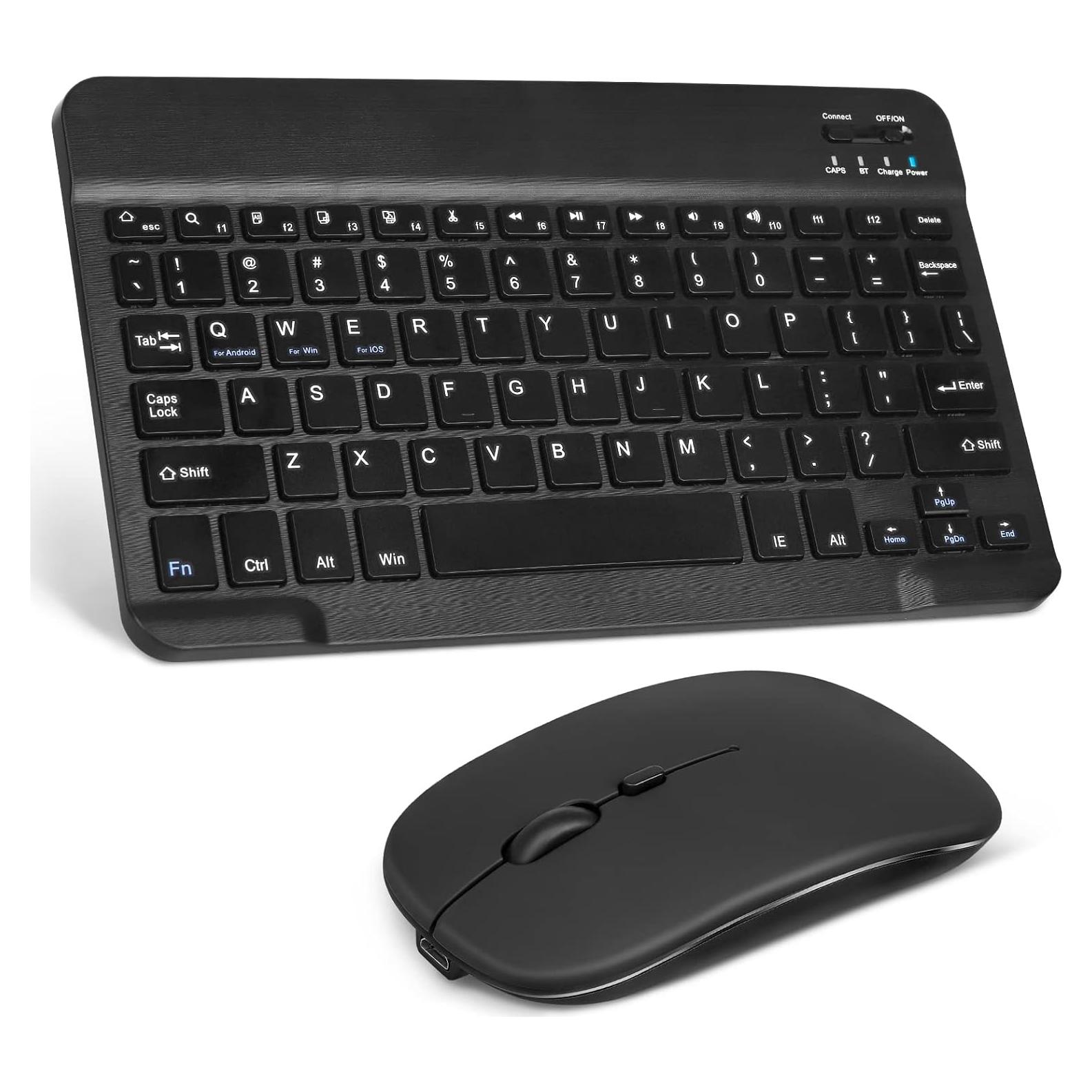 Combo Teclado y Ratón Bluetooth UrbanX KB030 Ergonómico Negro