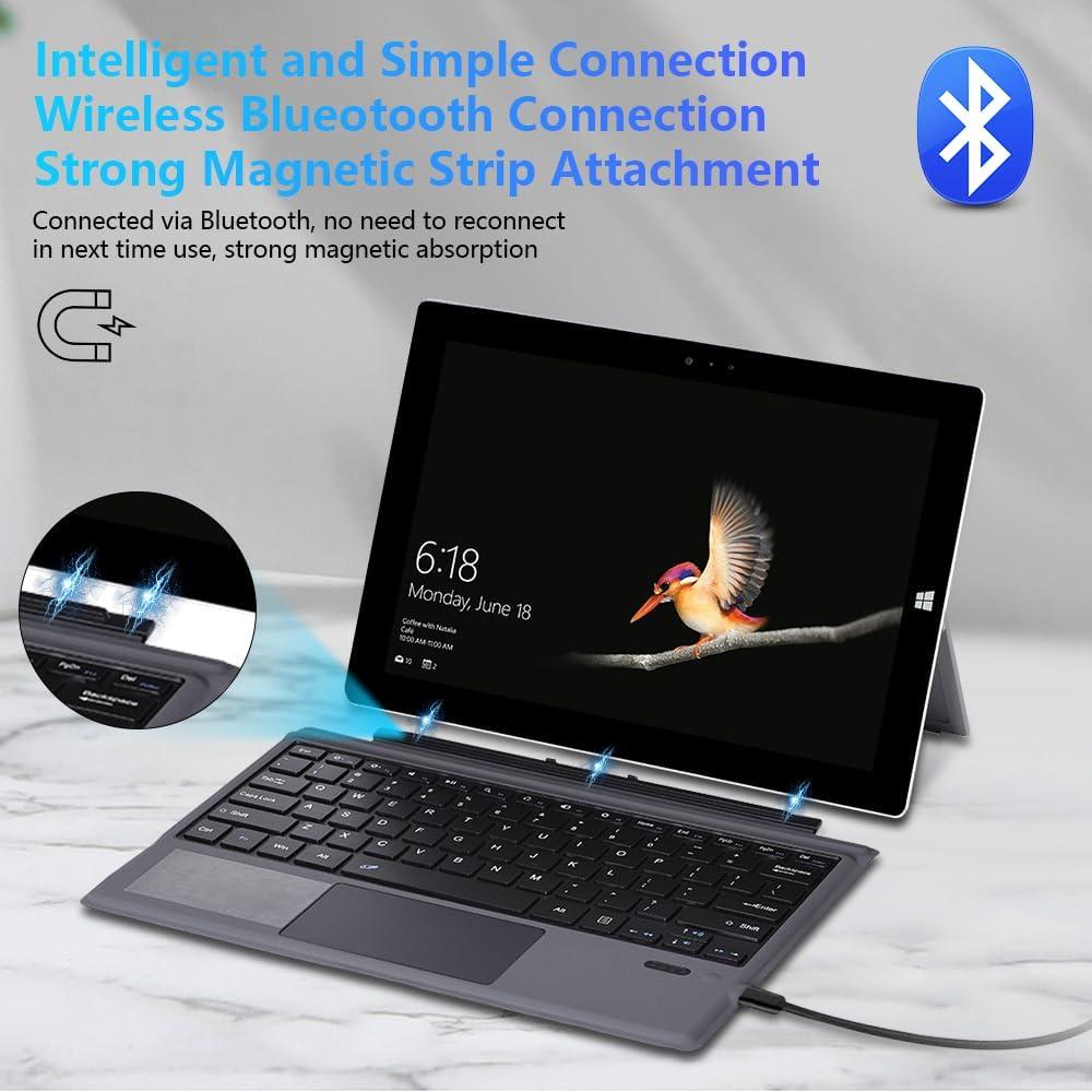 Teclado Magnético Desmontable Zonfomst para Surface Pro 3-7