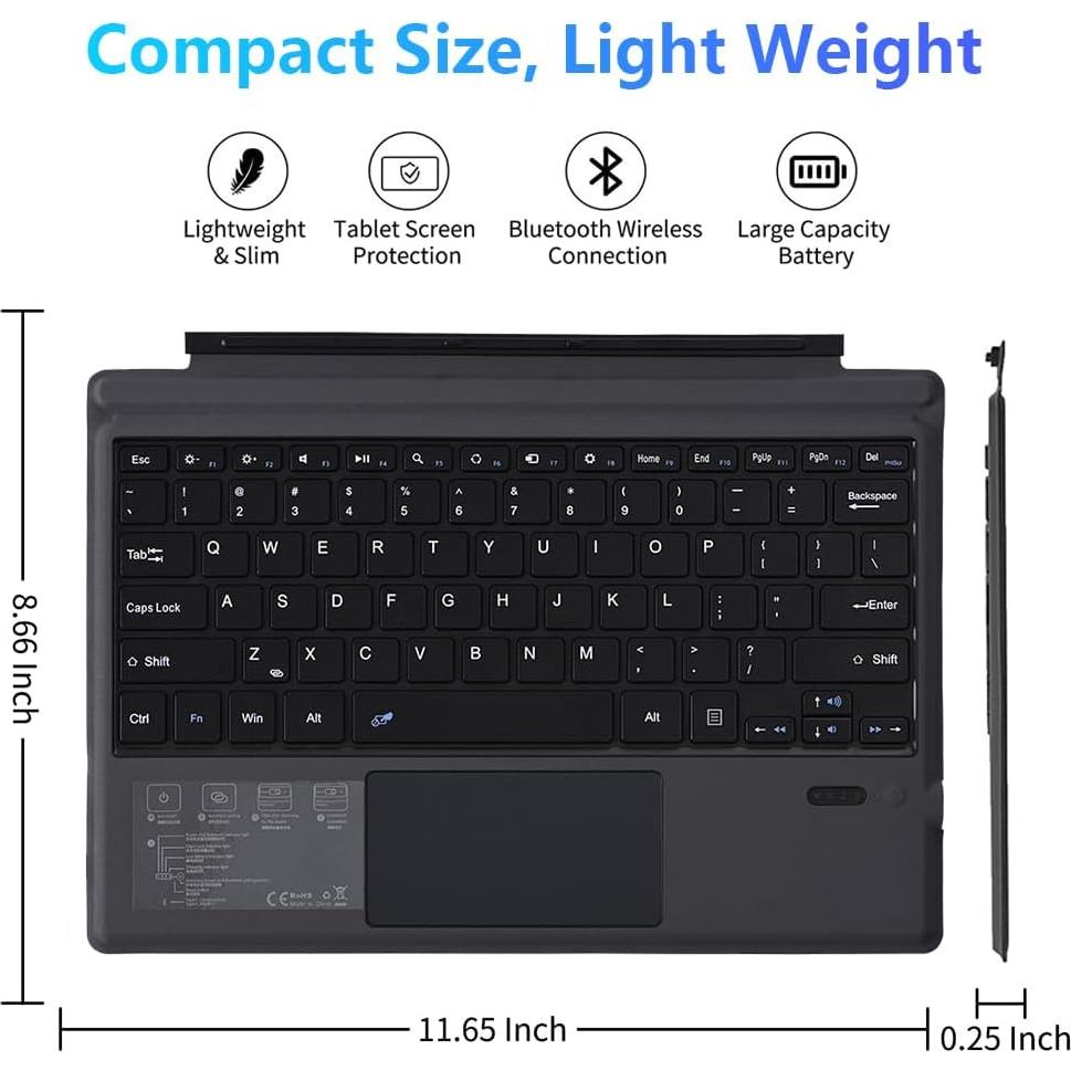 Teclado Magnético Desmontable Zonfomst para Surface Pro 3-7