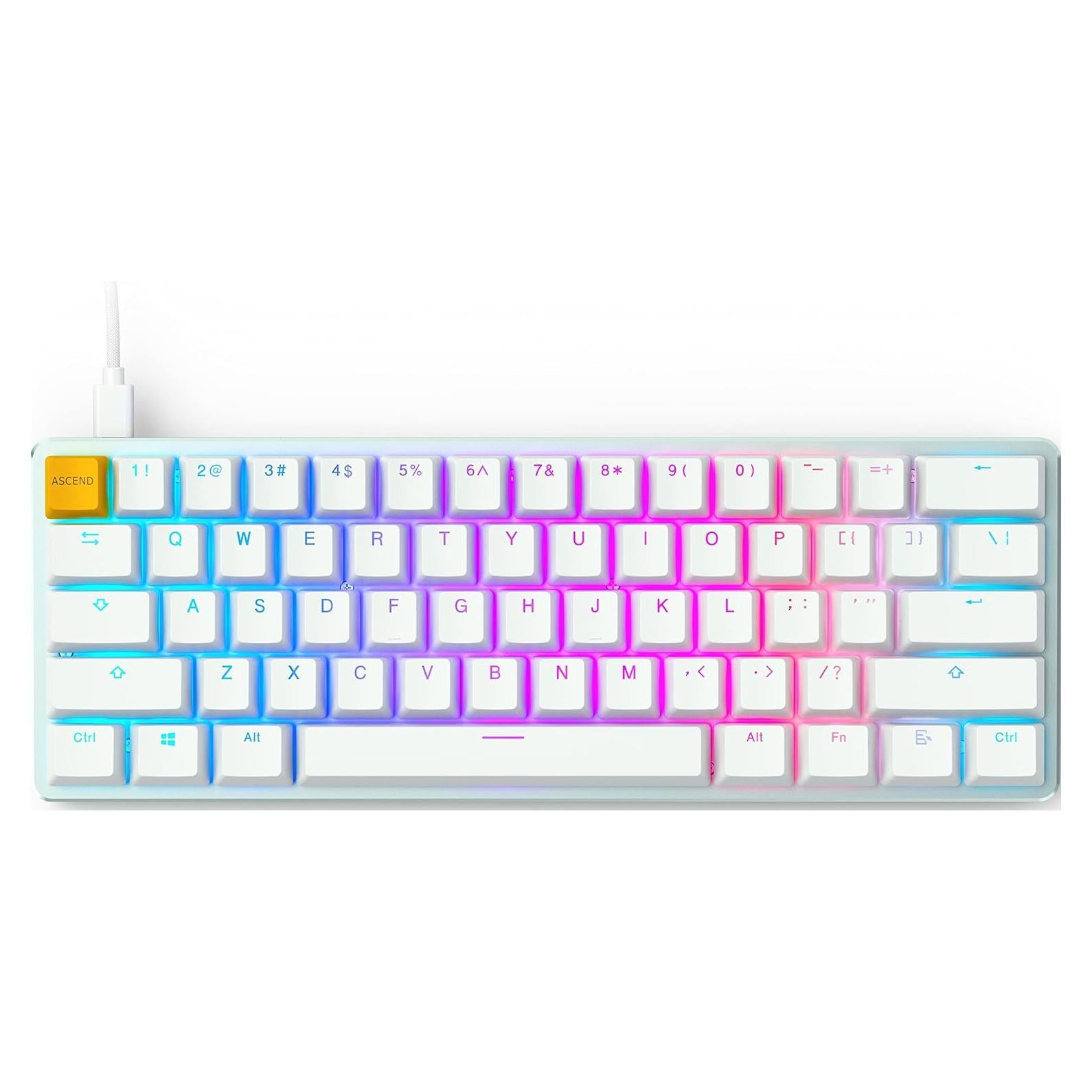 Teclado Mecánico Glorious GMMK Hielo Blanco Compacto