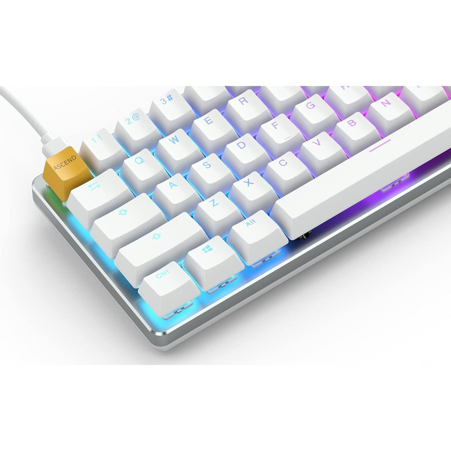 Teclado Mecánico Glorious GMMK Hielo Blanco Compacto