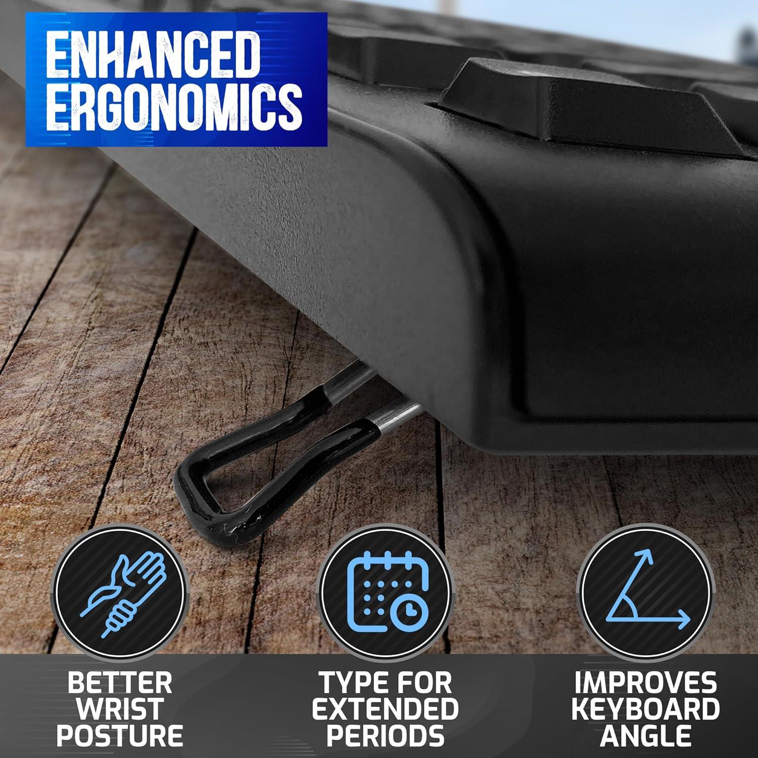 Pies de Reemplazo para Teclado Logitech VDE - Clips Ergonómicos