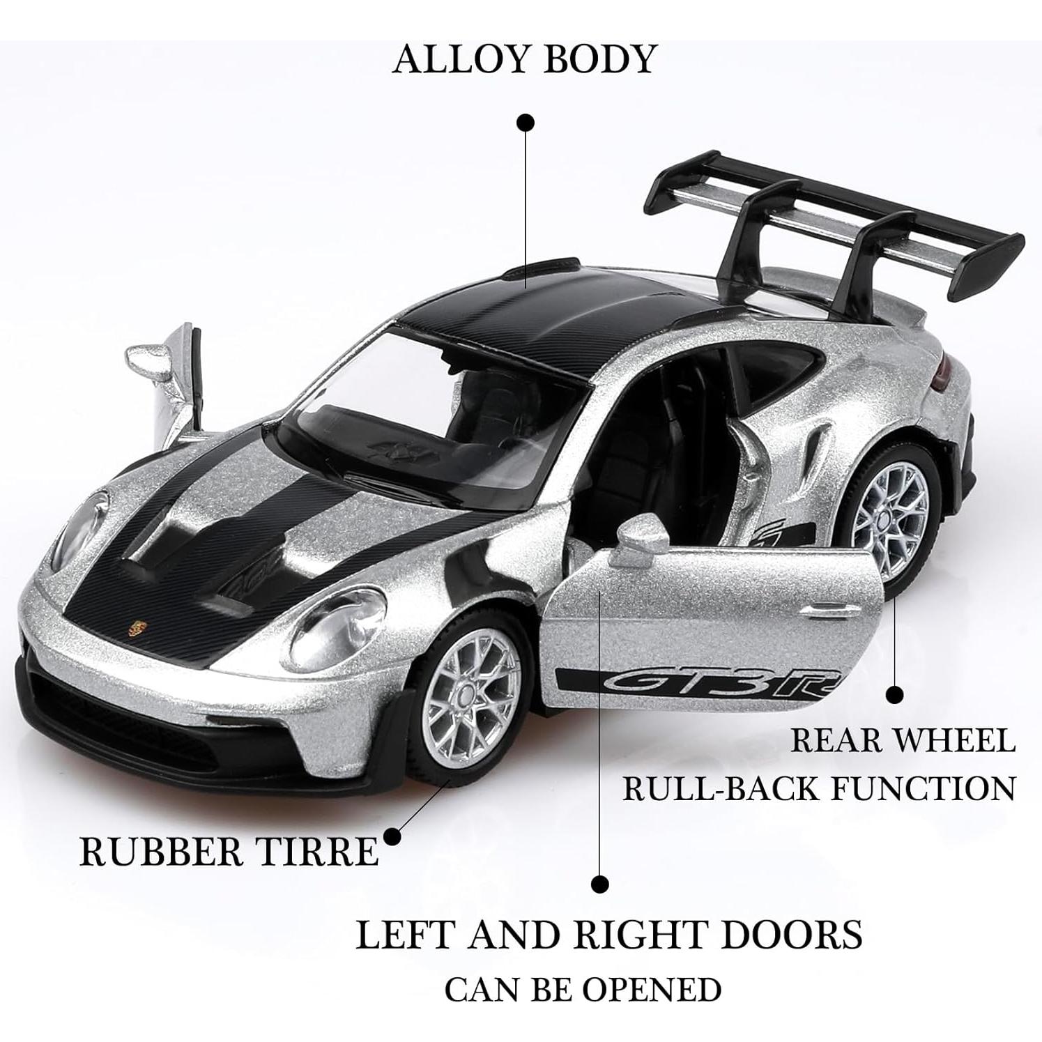 Coche de metal a escala 1/36 Porsche 911 GT3 TOKAXI - Retroceso