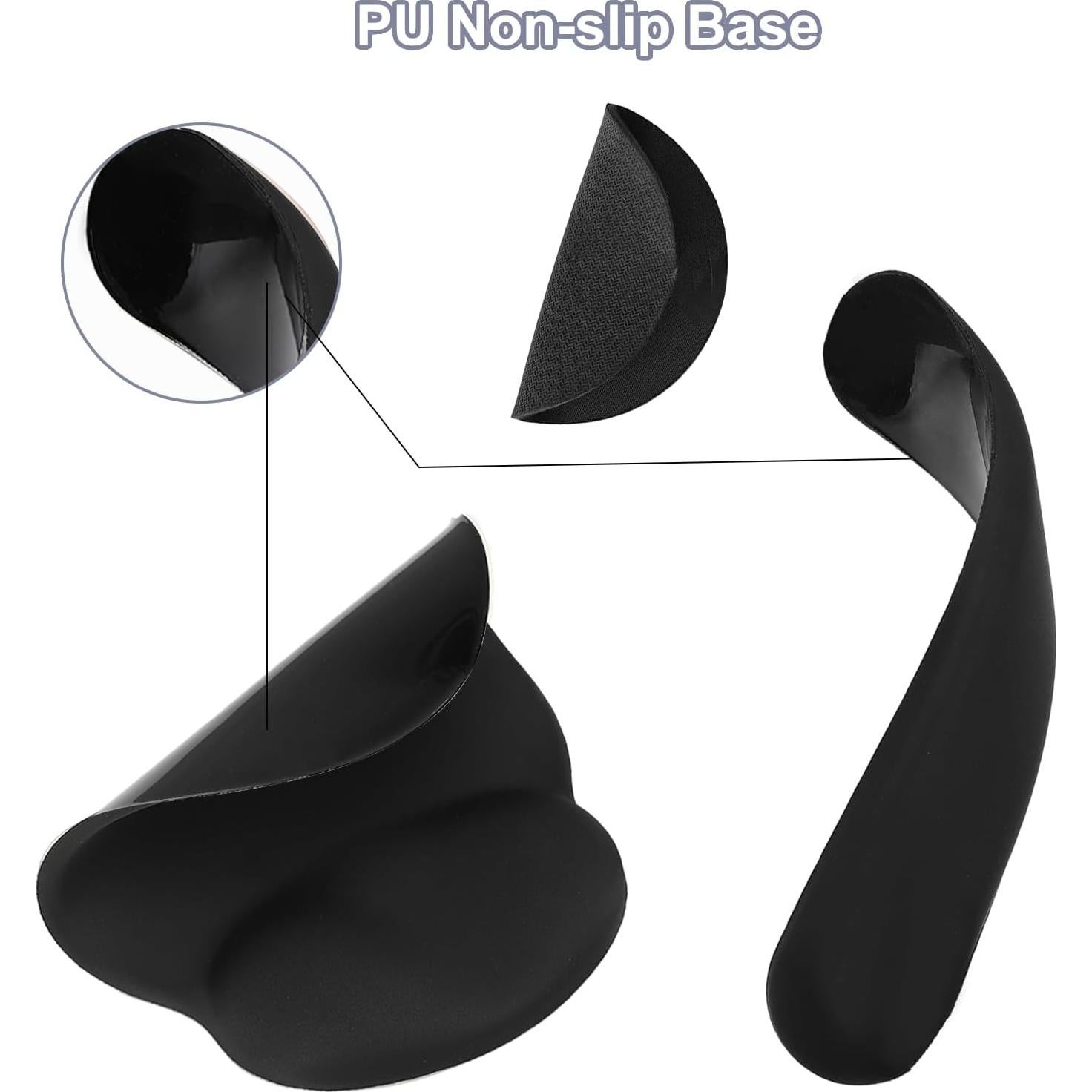 Alfombrilla de Ratón Ergonómica Lvtree con Reposamuñecas Negro