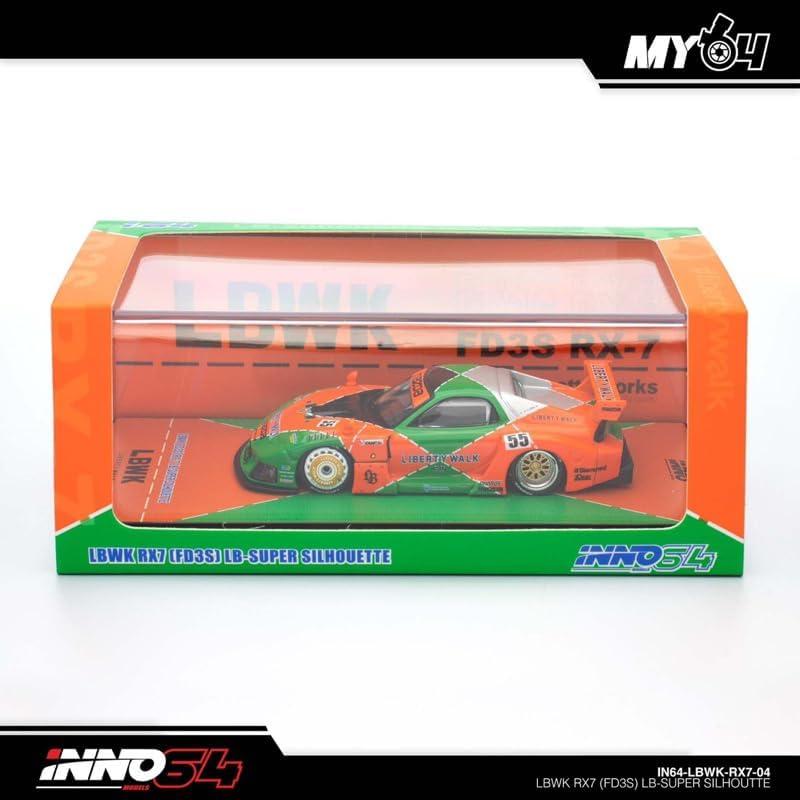 Coche Diecast Inno Models Mazda RX7 FD3S 1/64 Detalle Real