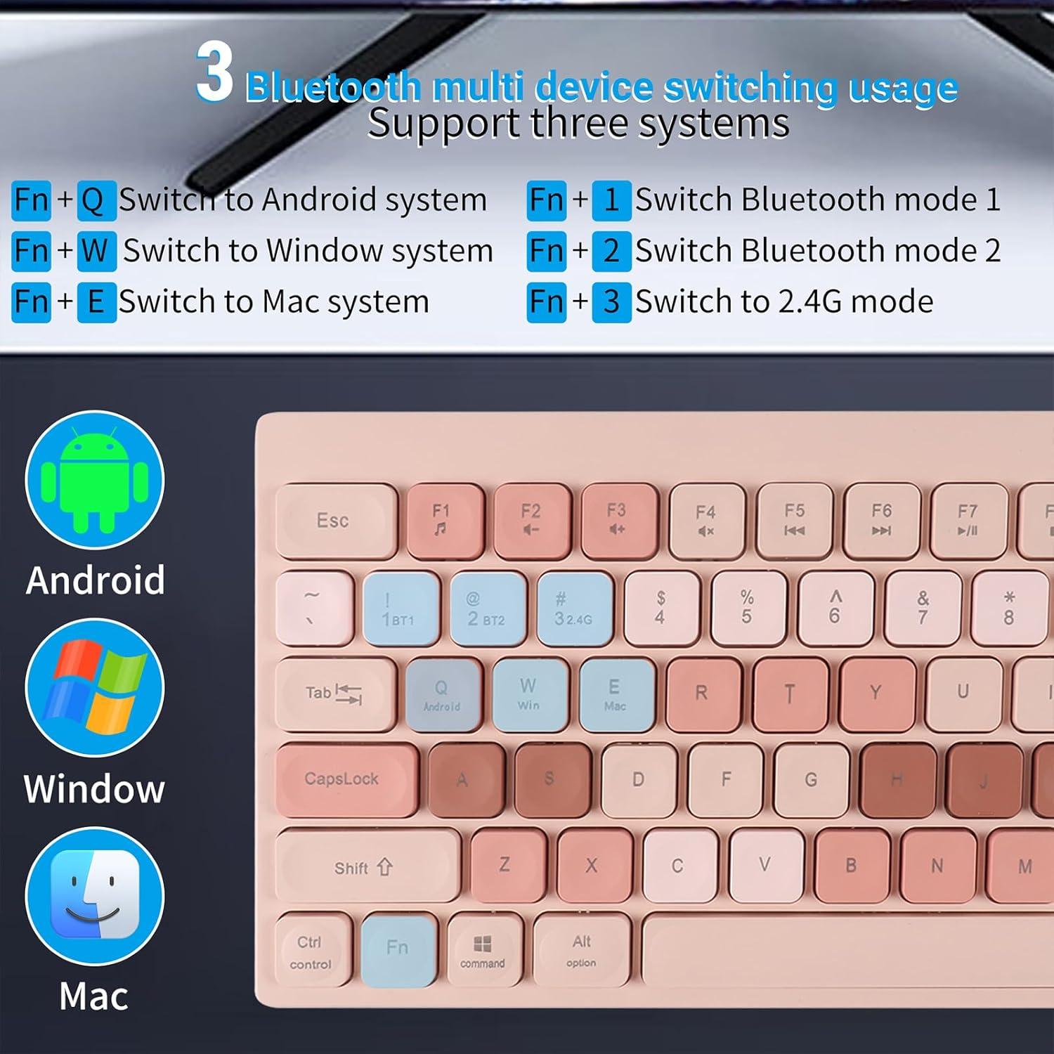 Combo Teclado y Ratón Inalámbricos Recargables KUYHRF