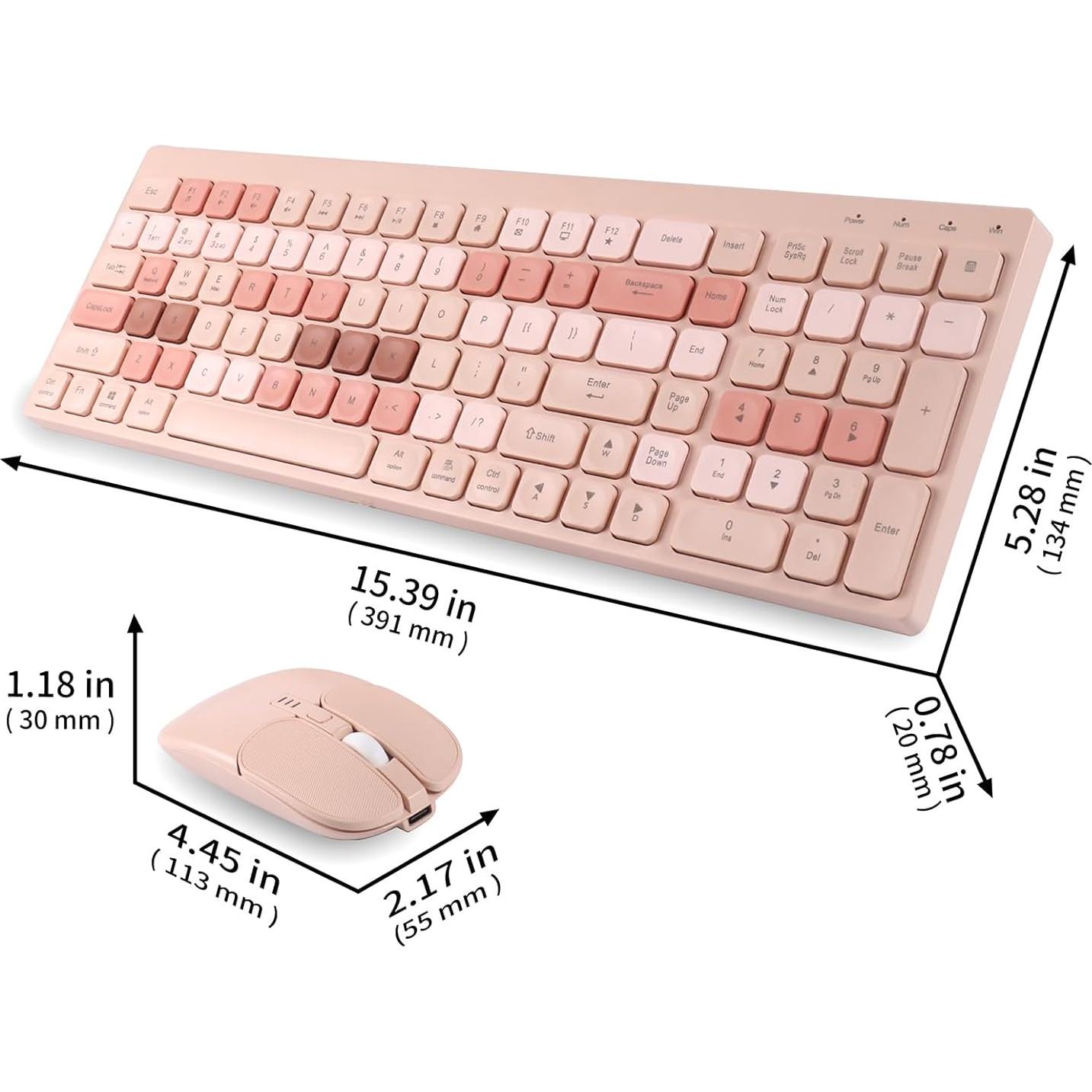 Combo Teclado y Ratón Inalámbricos Recargables KUYHRF