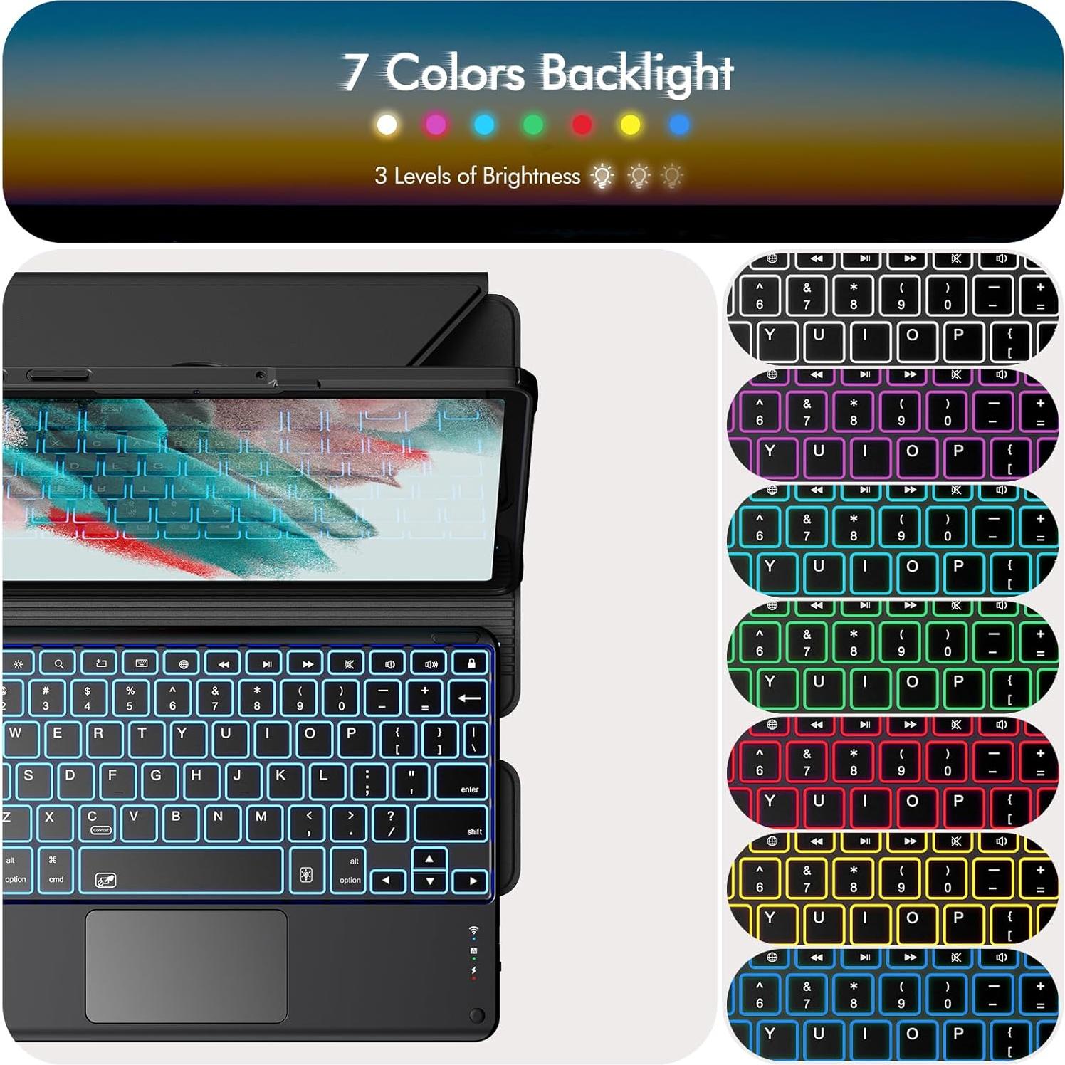 Funda Teclado INFILAND para Samsung Galaxy Tab A9+ 11" 2023