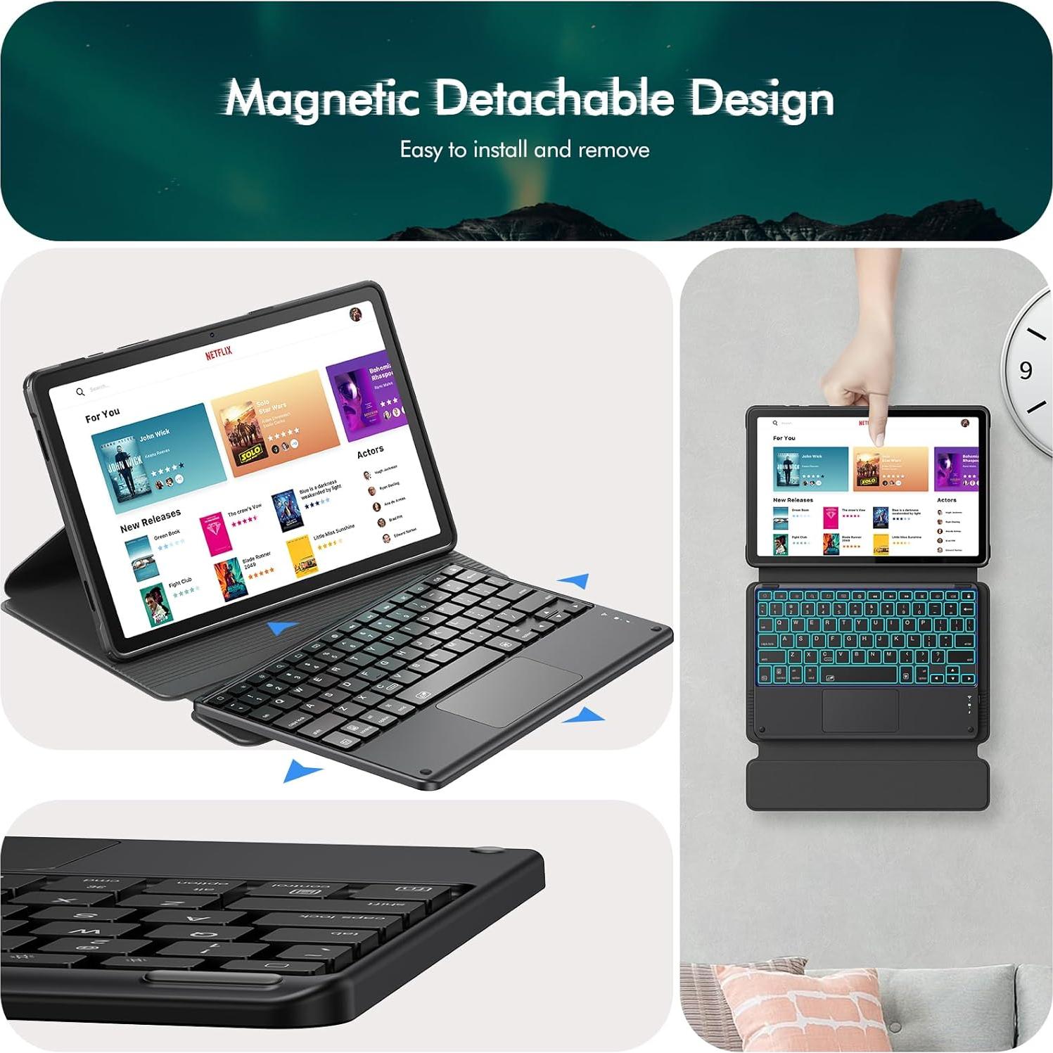 Funda Teclado INFILAND para Samsung Galaxy Tab A9+ 11" 2023