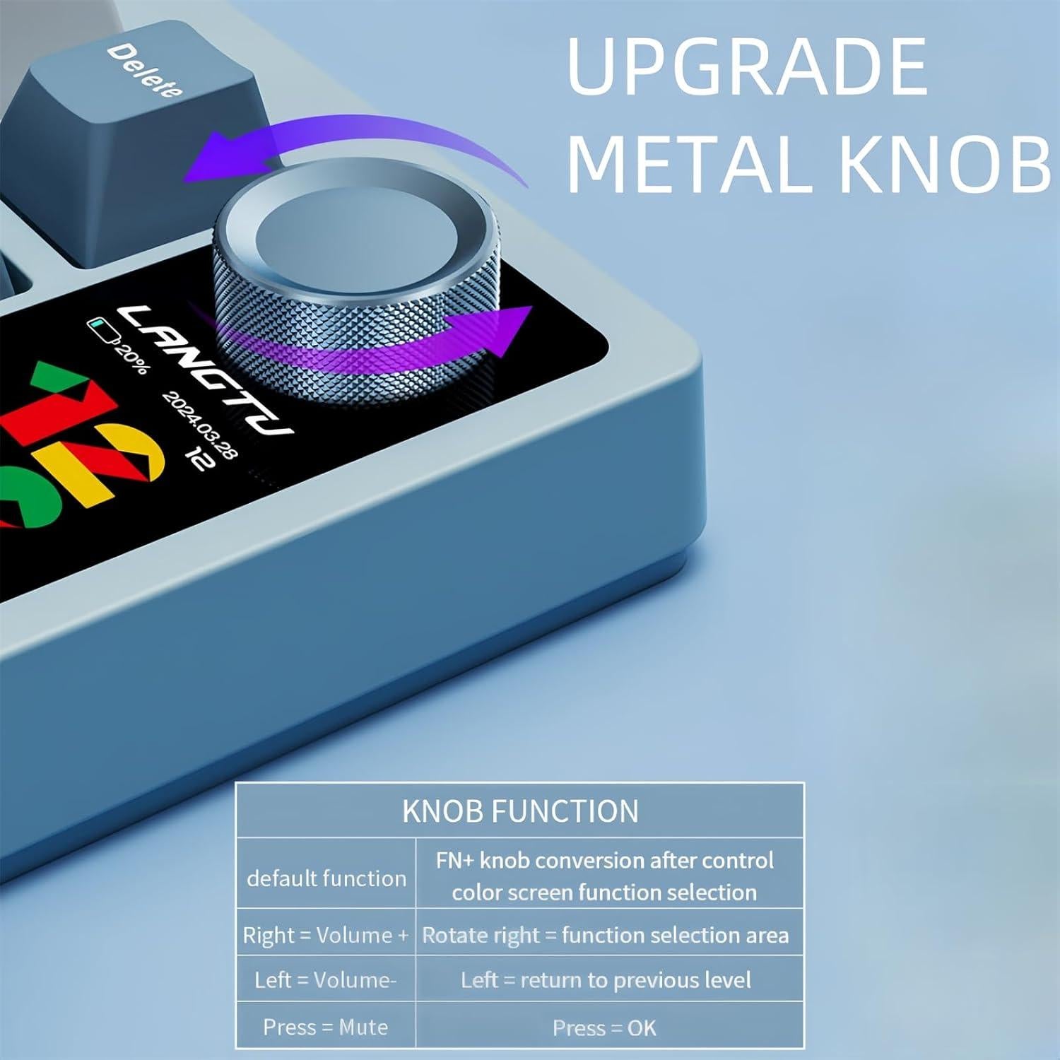 Teclado Mecánico Inalámbrico FKZ LT75Pro RGB 75% con Pantalla