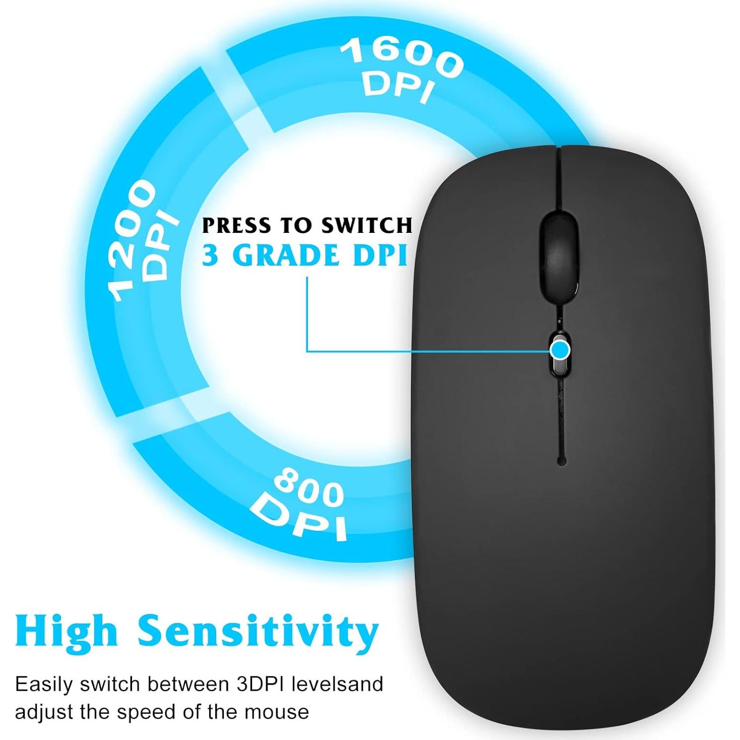 Combo Teclado y Ratón Bluetooth UrbanX KBM030 Ergonómico Negro