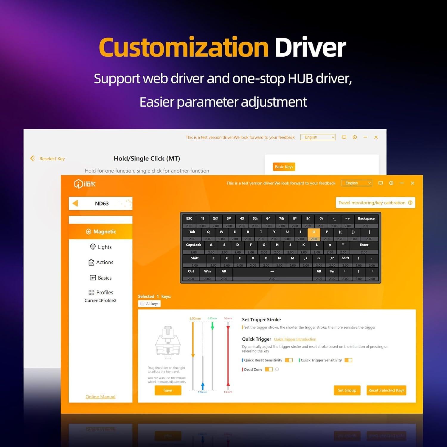 Teclado Mecánico IROK ND63PRO 60% RGB Intercambiable Blanco