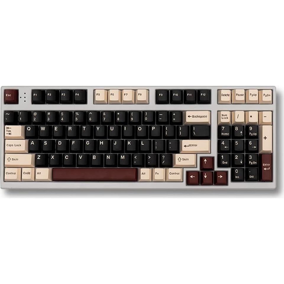 Juego de Teclas Mintcaps Roma Negro 173 Teclas Cherry MX