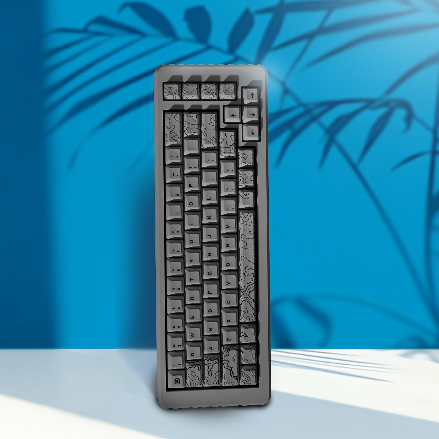 Juego de Teclas Mecánicas Deskr Topo Canyon PBT 164 Teclas Gris