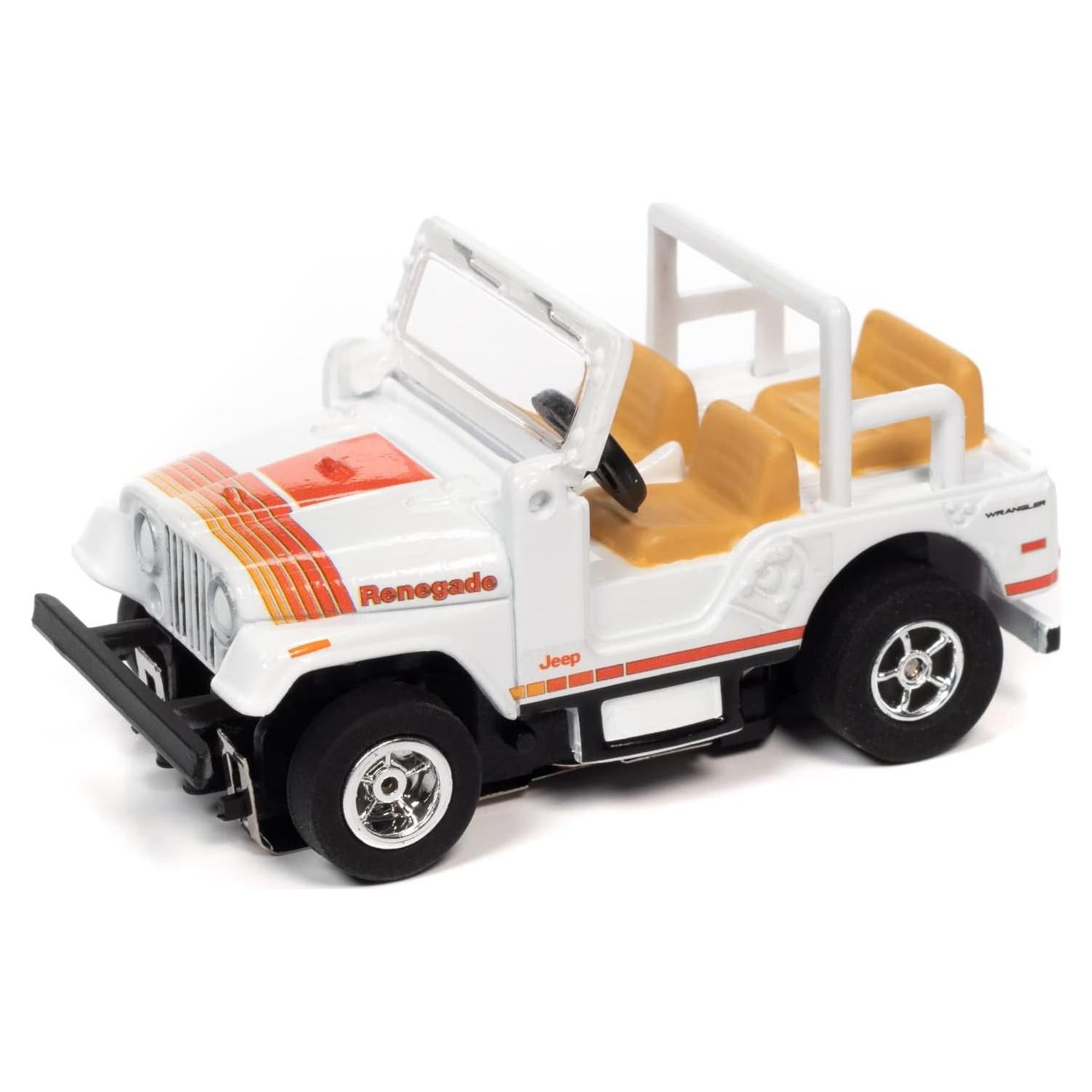 Auto Slot Car Escala HO Jeep CJ-5 1979 Blanco Auto World