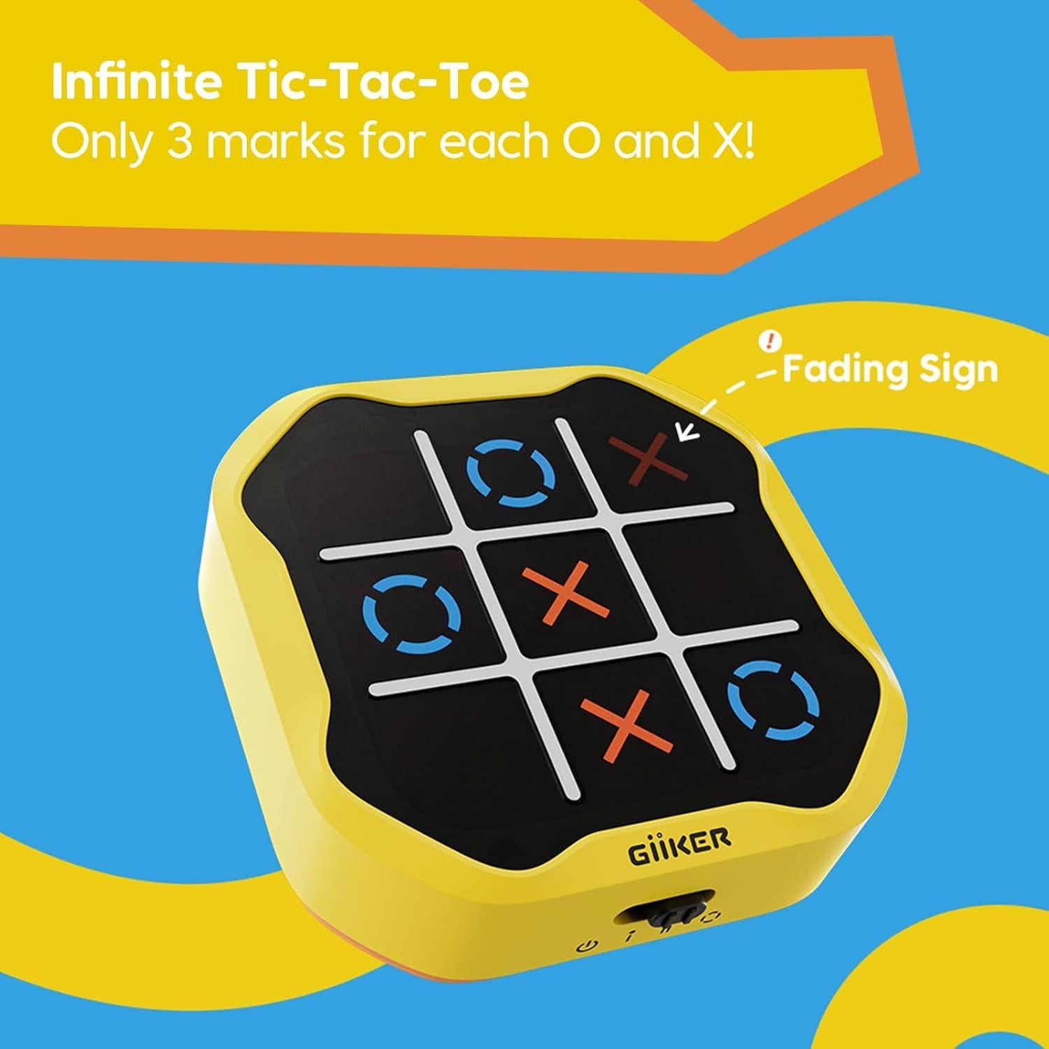 Juego GiiKER Tic Tac Toe Bolt 3 en 1 Portátil para Viajes