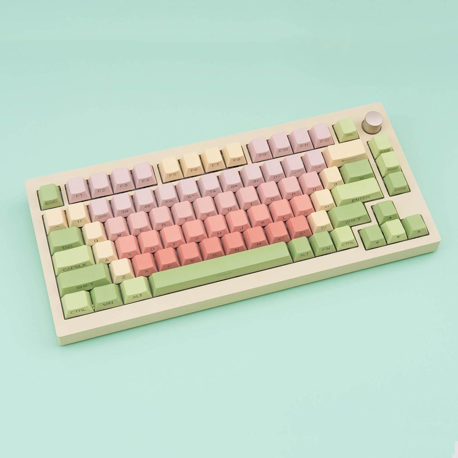 Juego de Teclas PBT 130 Claves TIMSEKER Rojo Verde Cherry