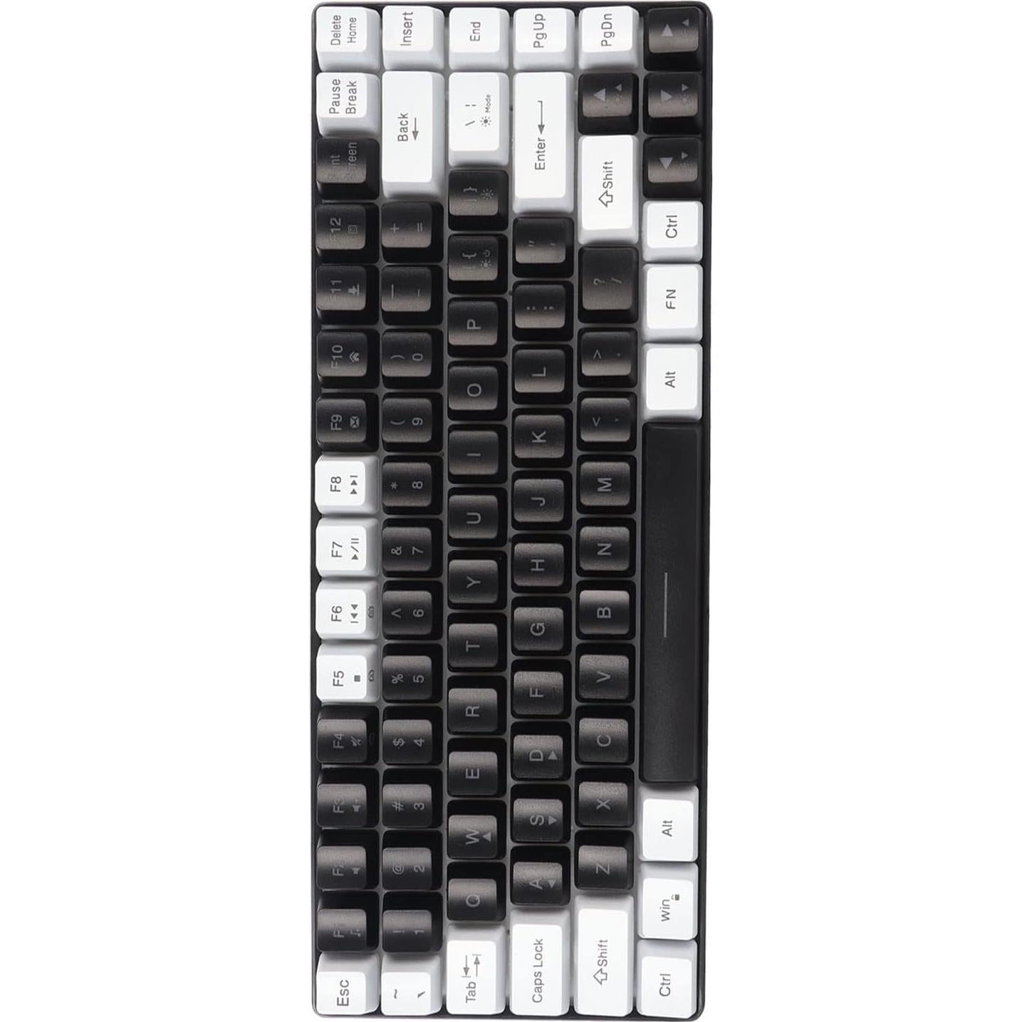 Teclado Gaming Zunate 80% Mecánico RGB 84 Teclas Compacto Negro