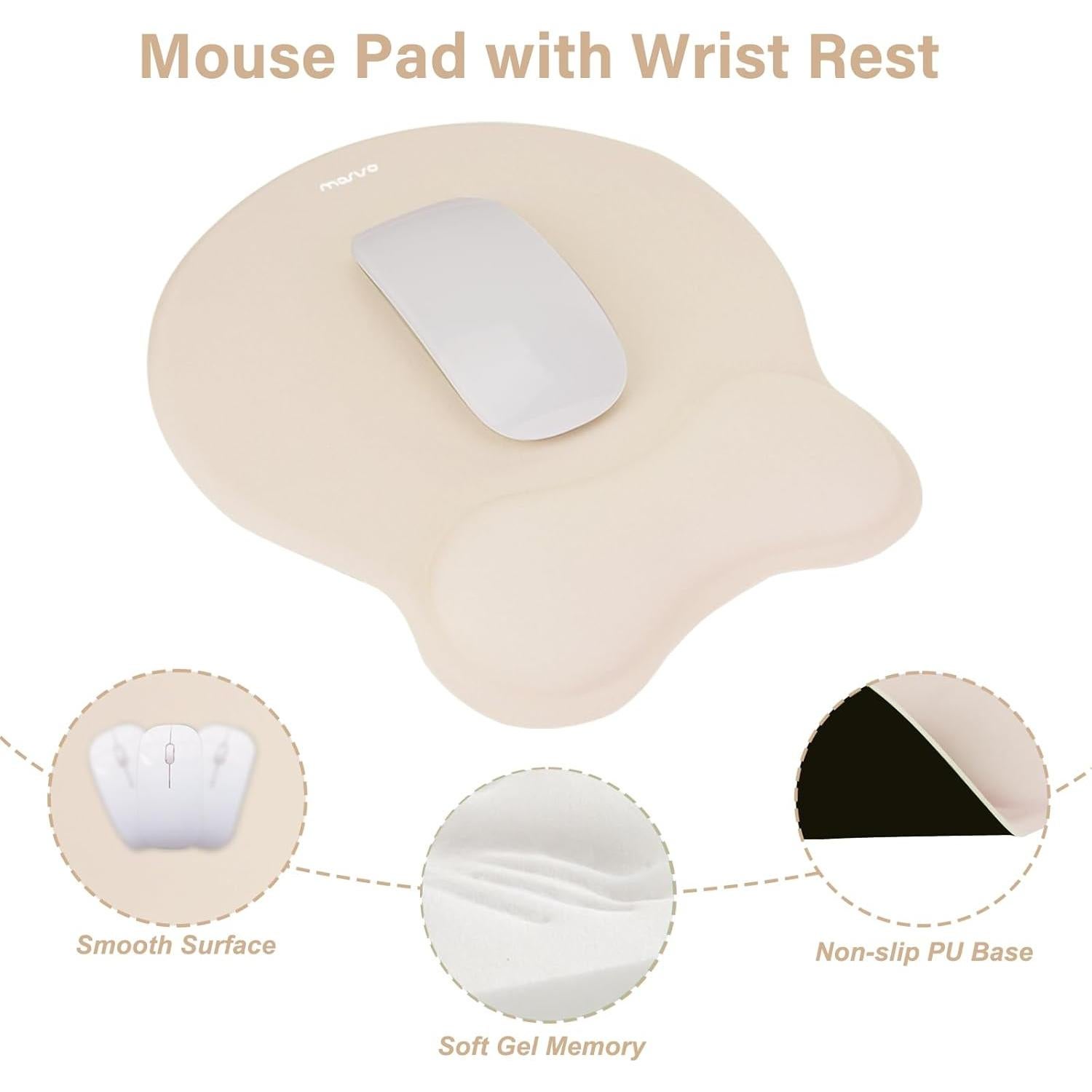 Juego de Soporte Ergonómico Mosiso para Teclado y Mouse