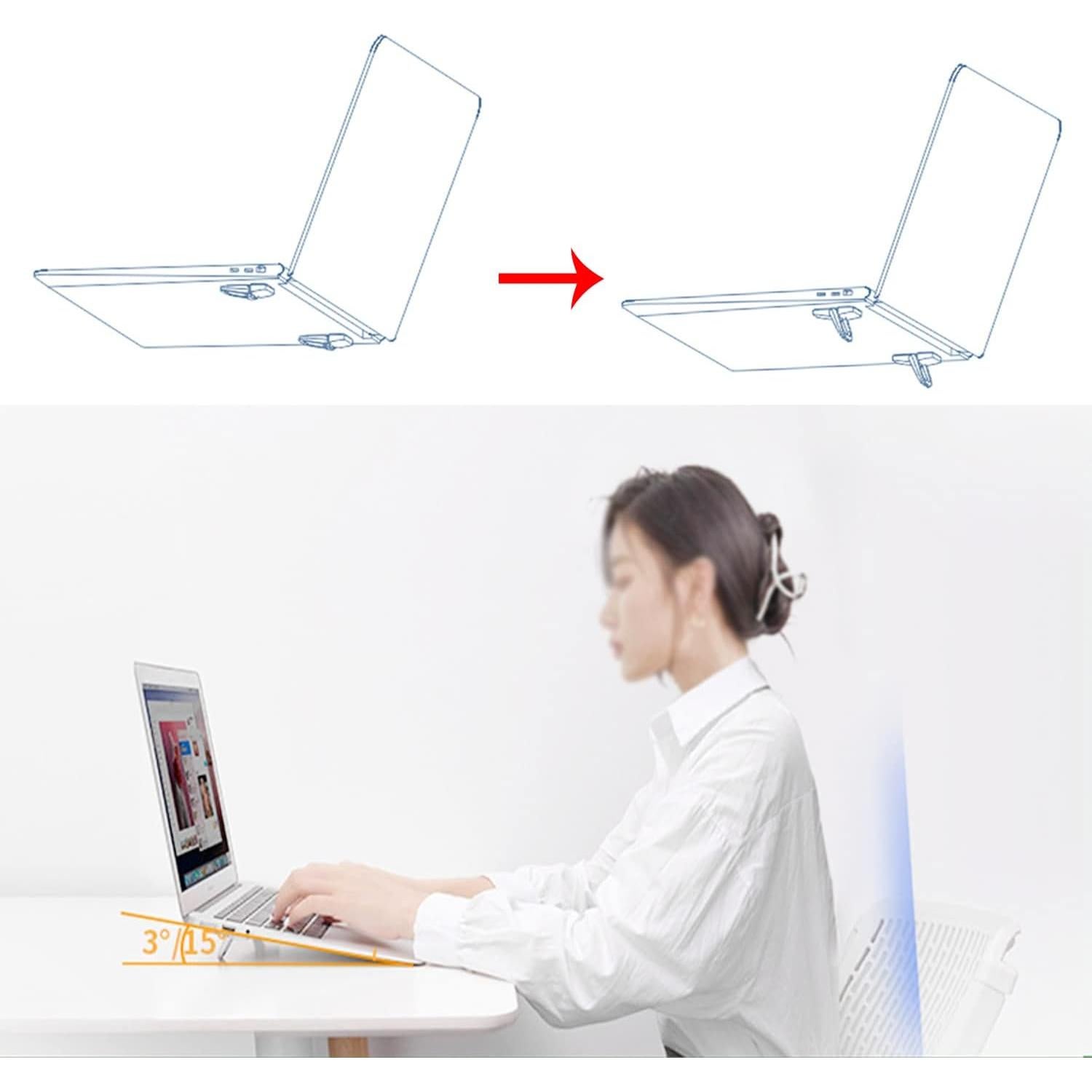 Soportes Mini para Laptop LiPang - 2 Piezas, Aluminio, Negro