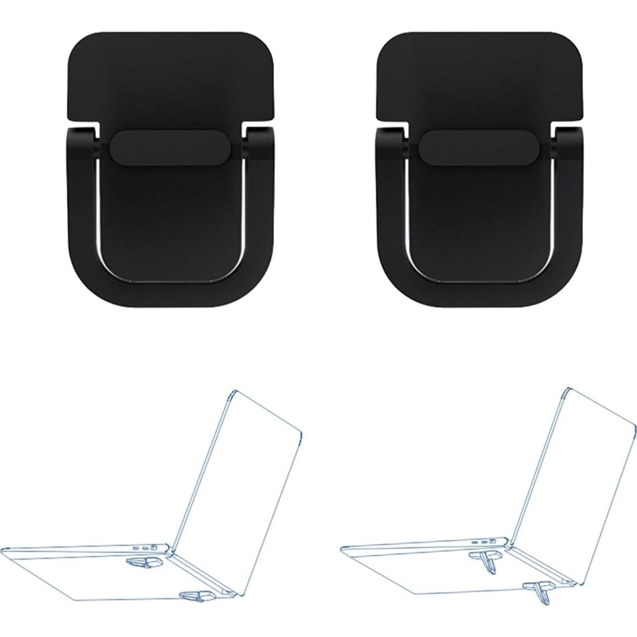 Soportes Mini para Laptop LiPang - 2 Piezas, Aluminio, Negro