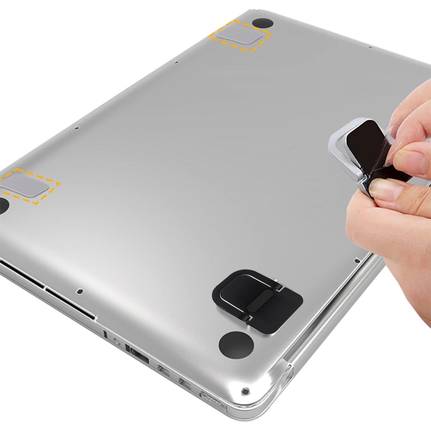 Soportes Mini para Laptop LiPang - 2 Piezas, Aluminio, Negro