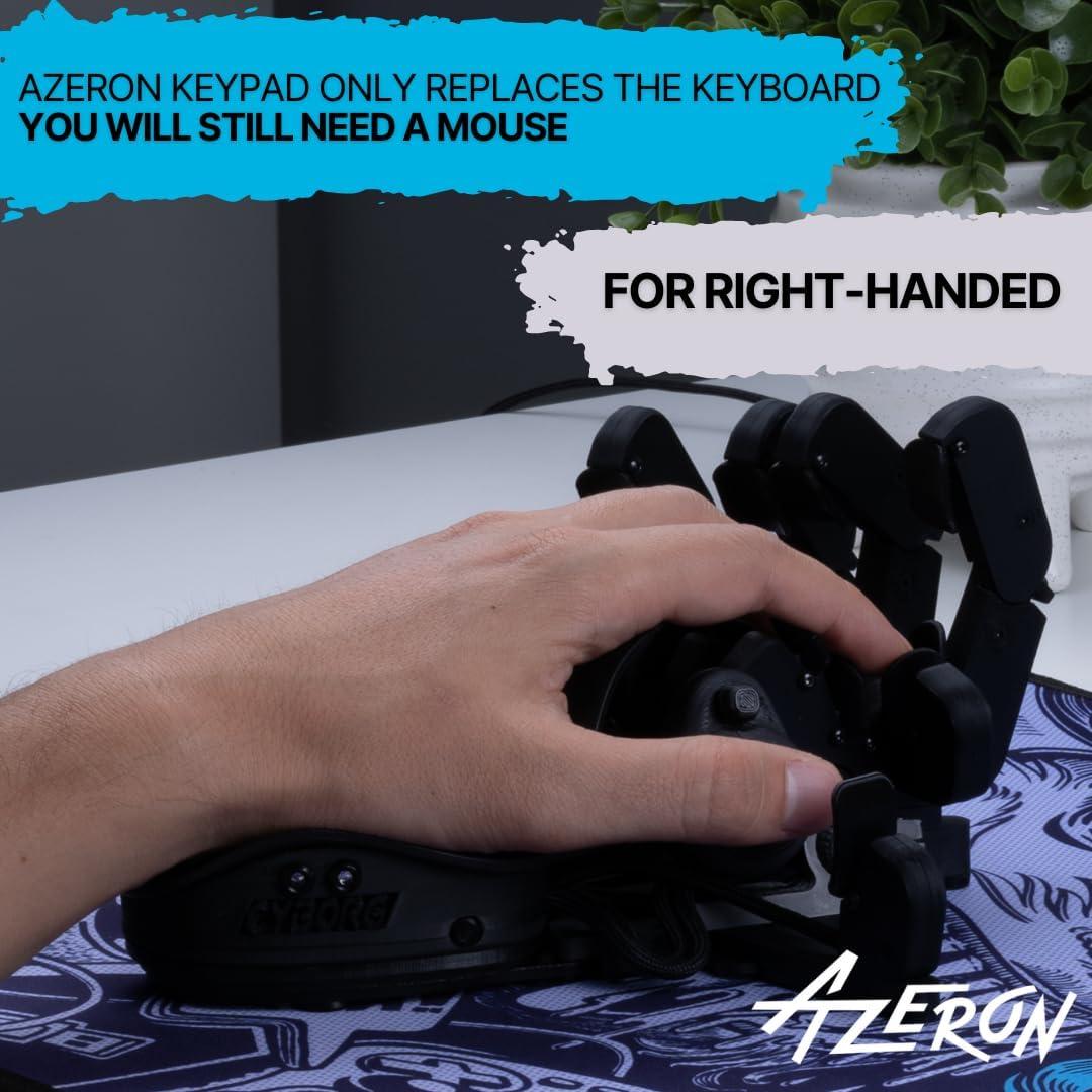 Teclado Gaming Azeron Cyborg Negro - Programable, Joystick y 29 Teclas