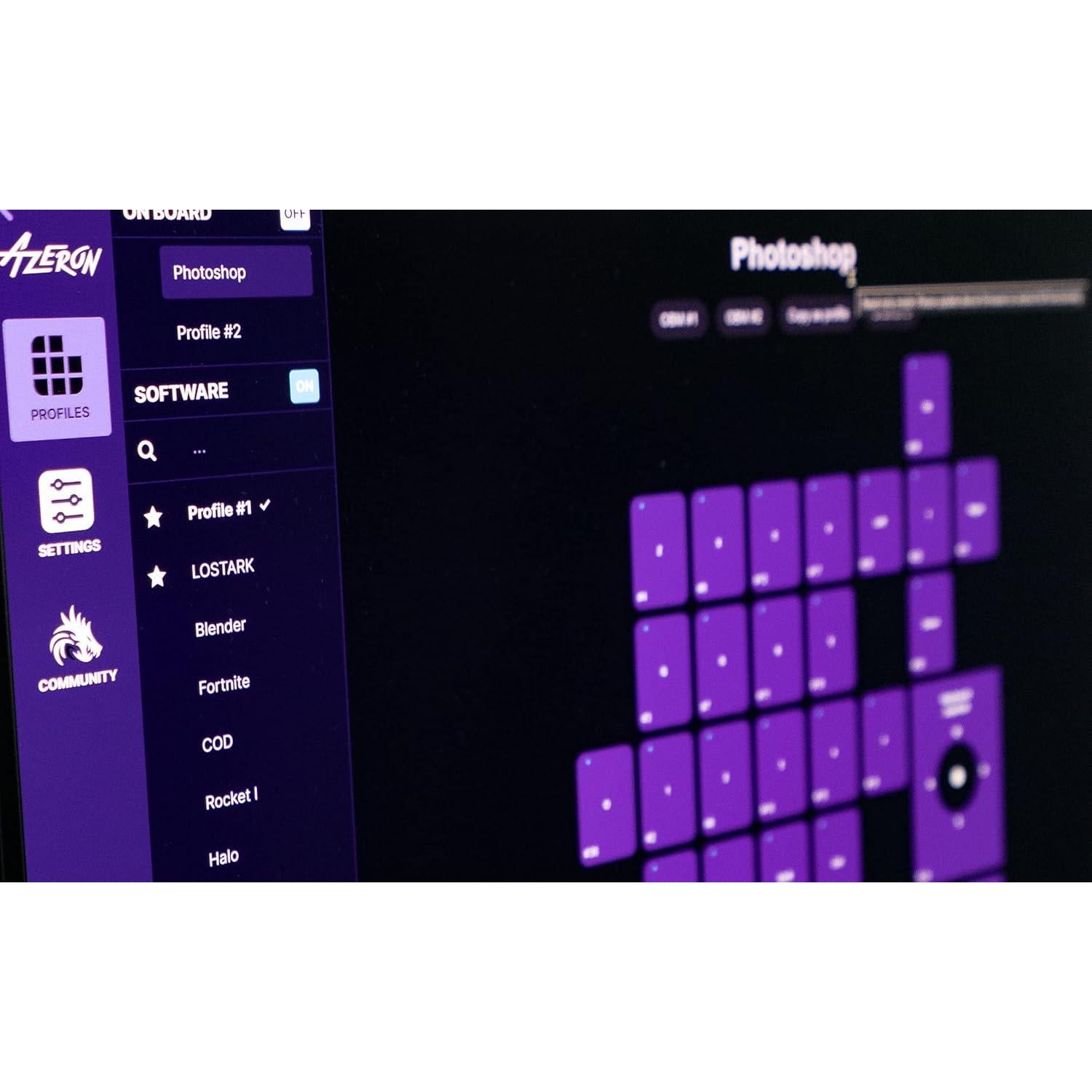 Teclado Gaming Azeron Cyborg Negro - Programable, Joystick y 29 Teclas