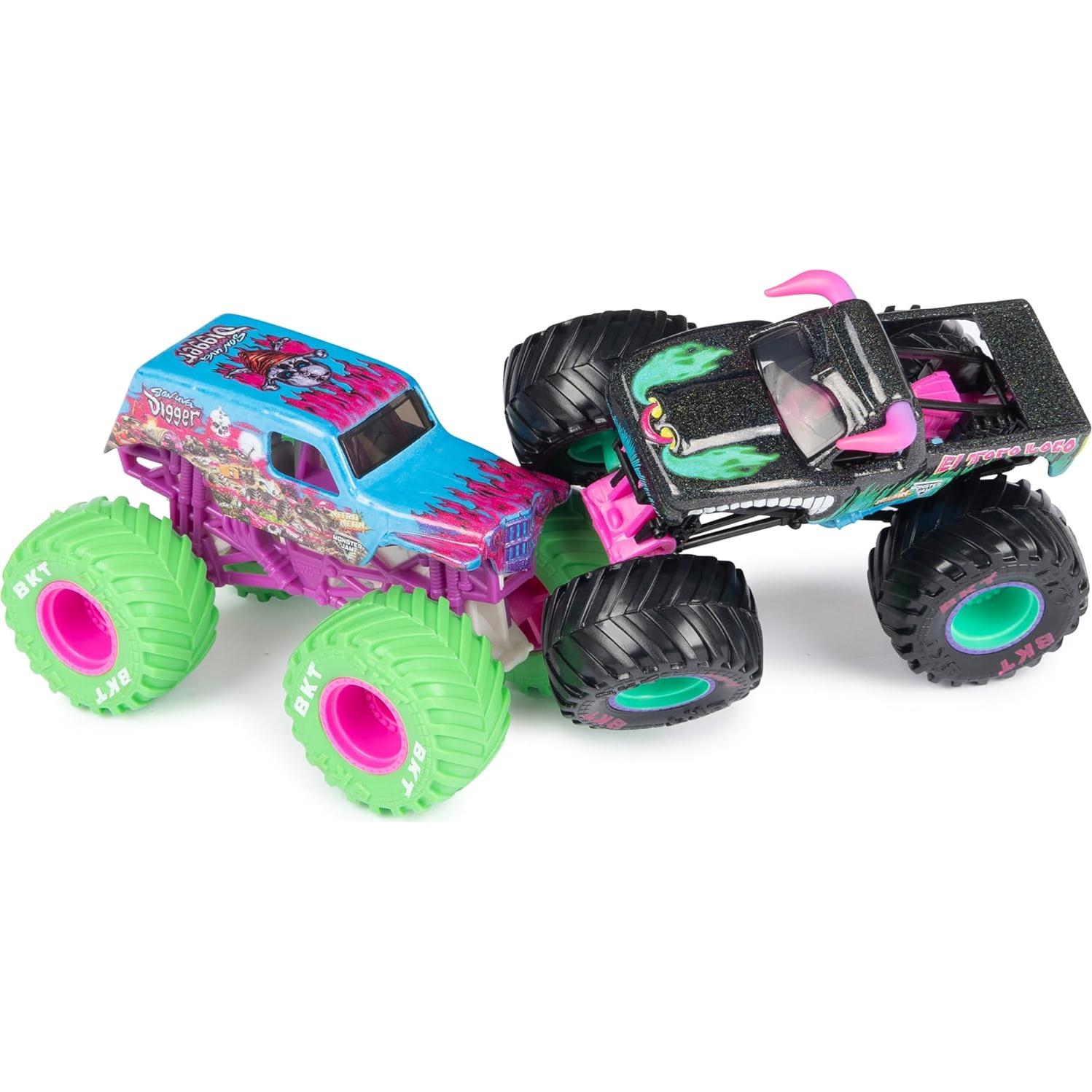 Monster Jam Camiones Monstruo Nitro Neon 1:64 Spin Master