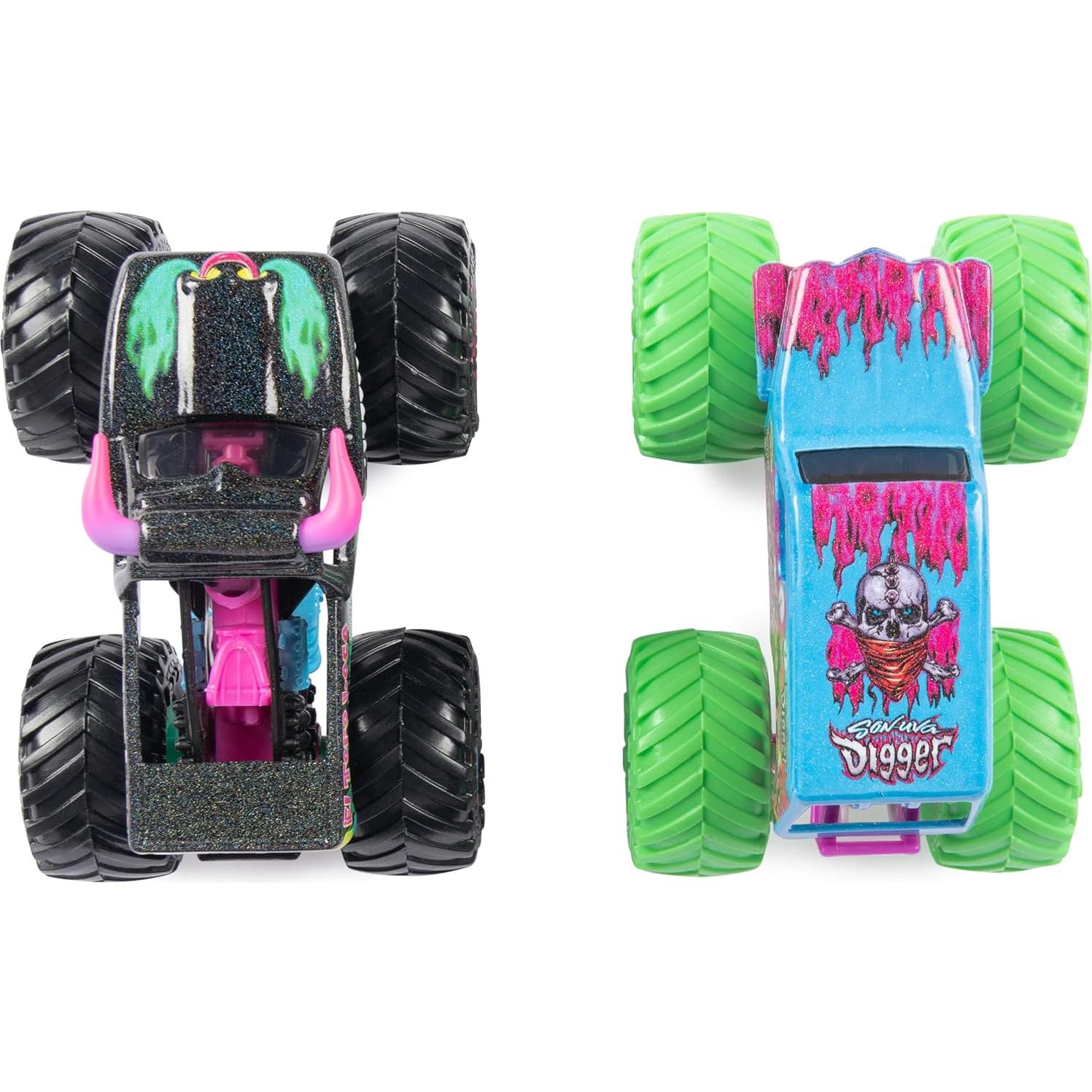 Monster Jam Camiones Monstruo Nitro Neon 1:64 Spin Master