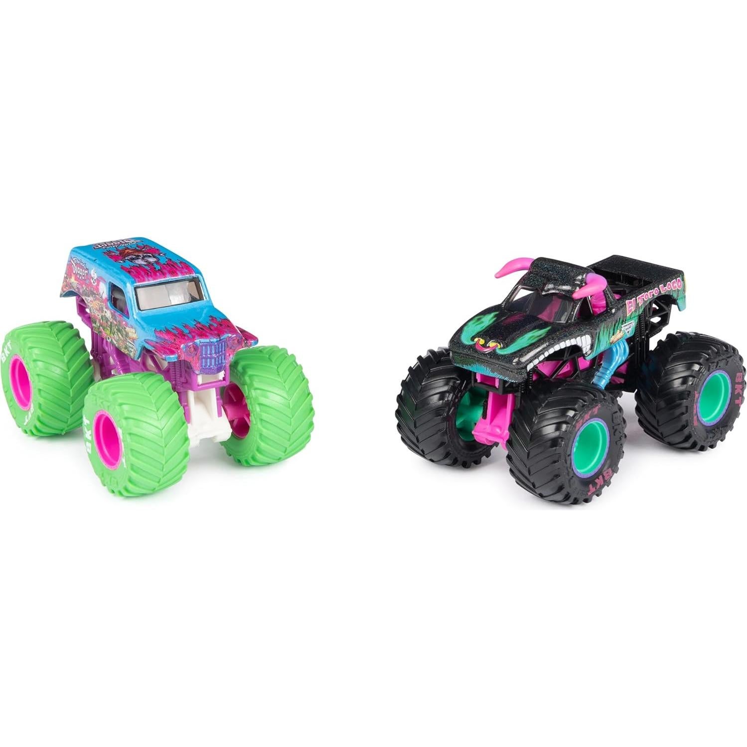 Monster Jam Camiones Monstruo Nitro Neon 1:64 Spin Master