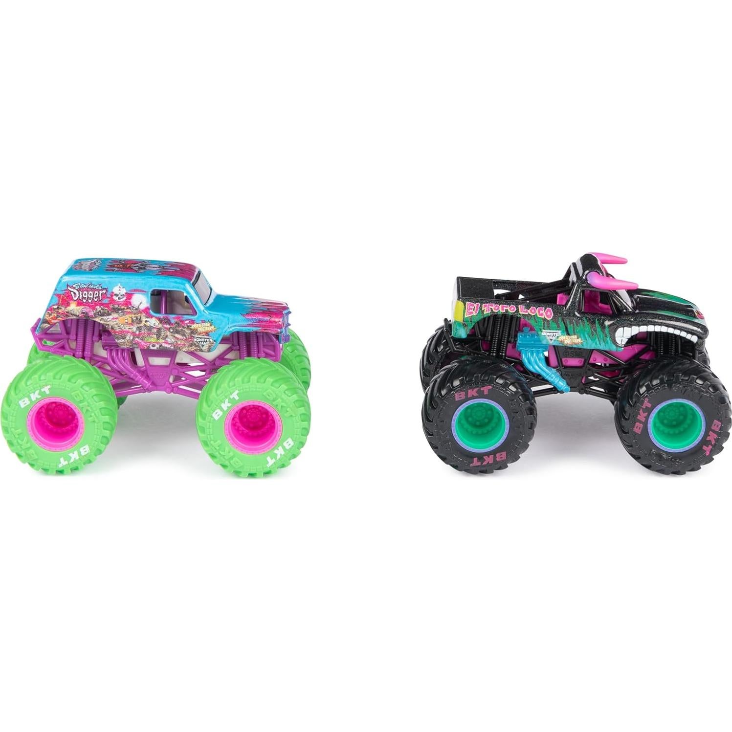 Monster Jam Camiones Monstruo Nitro Neon 1:64 Spin Master