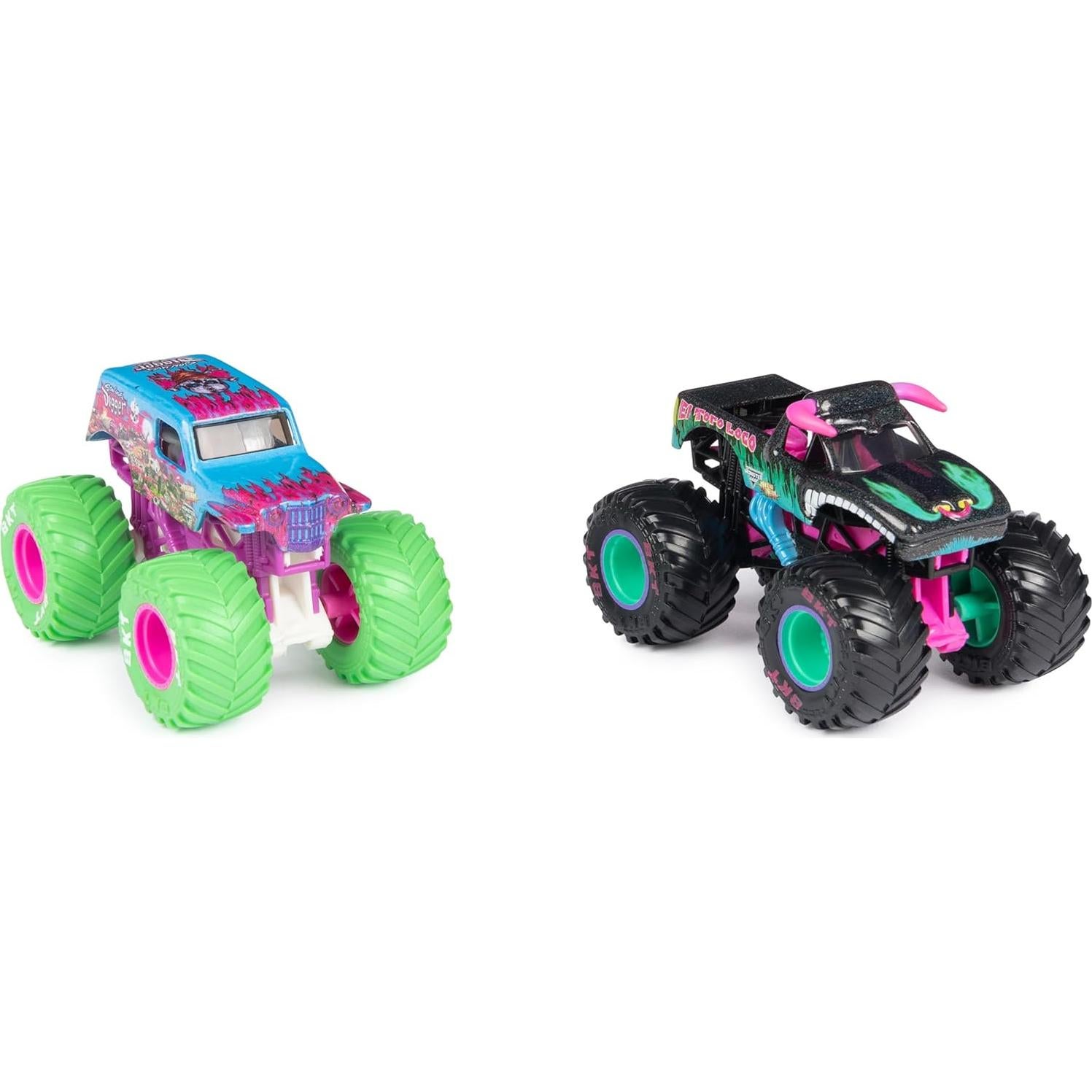 Monster Jam Camiones Monstruo Nitro Neon 1:64 Spin Master