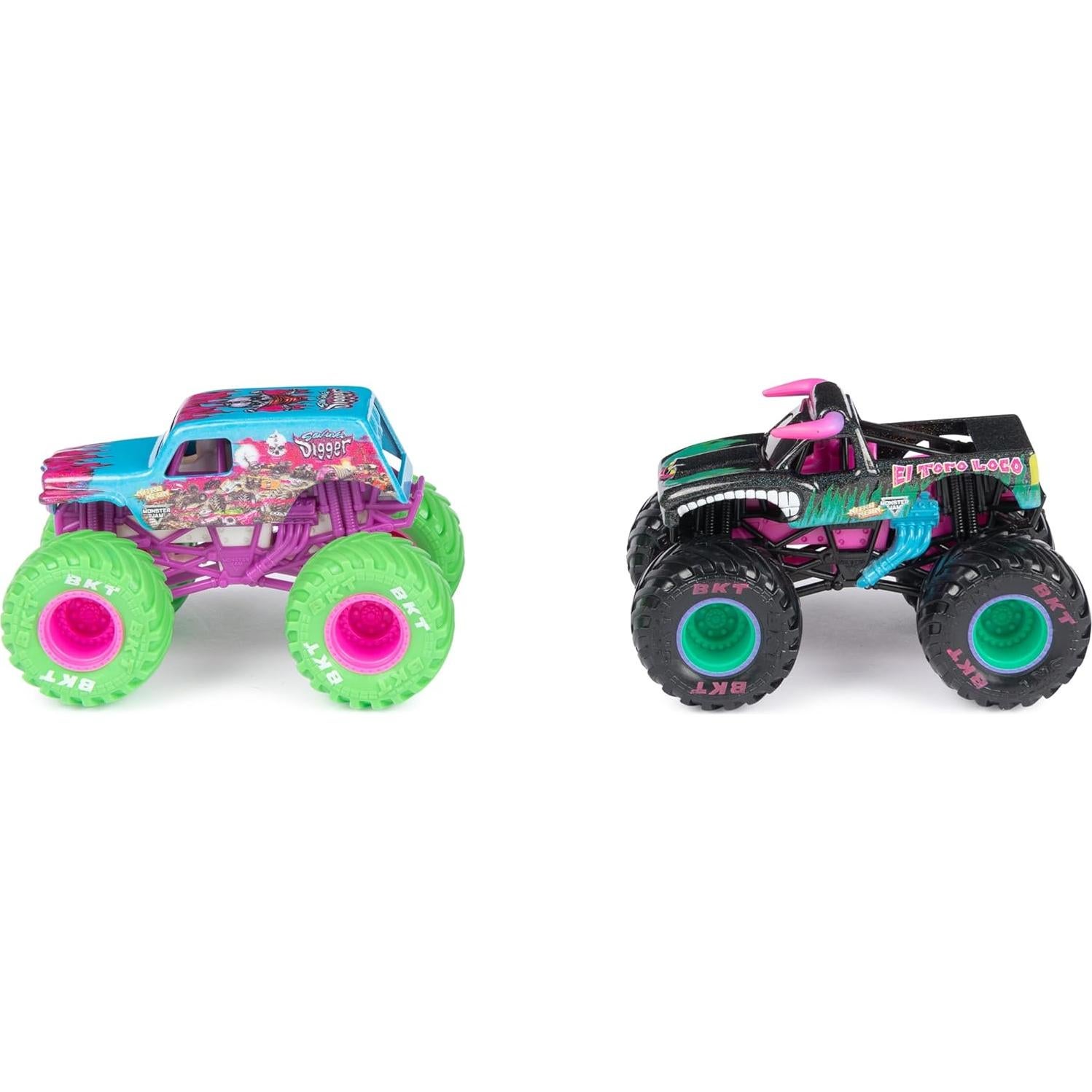 Monster Jam Camiones Monstruo Nitro Neon 1:64 Spin Master
