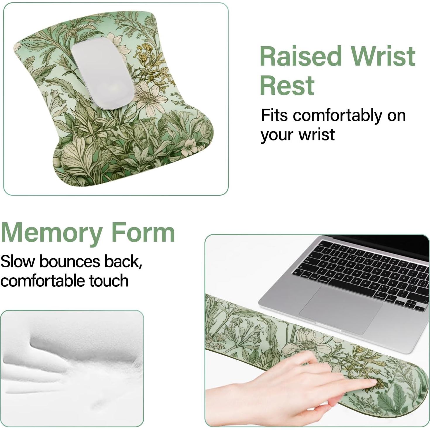 Alfombrilla de Teclado y Ratón MOSISO Ergonómica 90x40cm