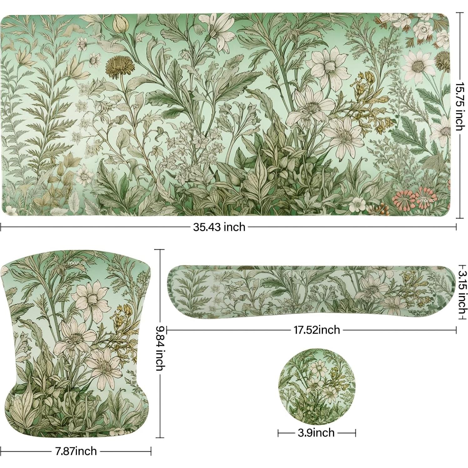 Alfombrilla de Teclado y Ratón MOSISO Ergonómica 90x40cm