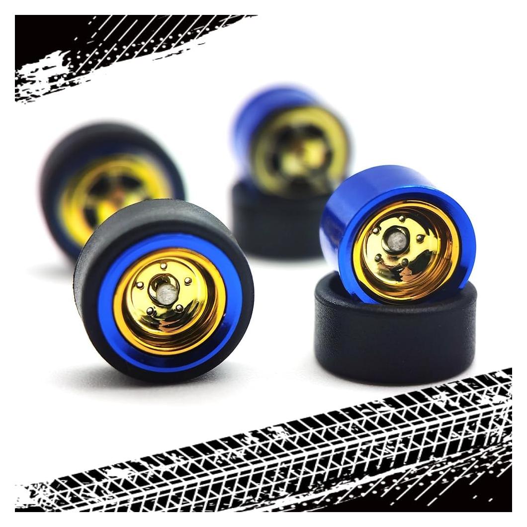 Ruedas 1/64 BNDS para Modelos de Coches Diecast - Neumáticos de Goma