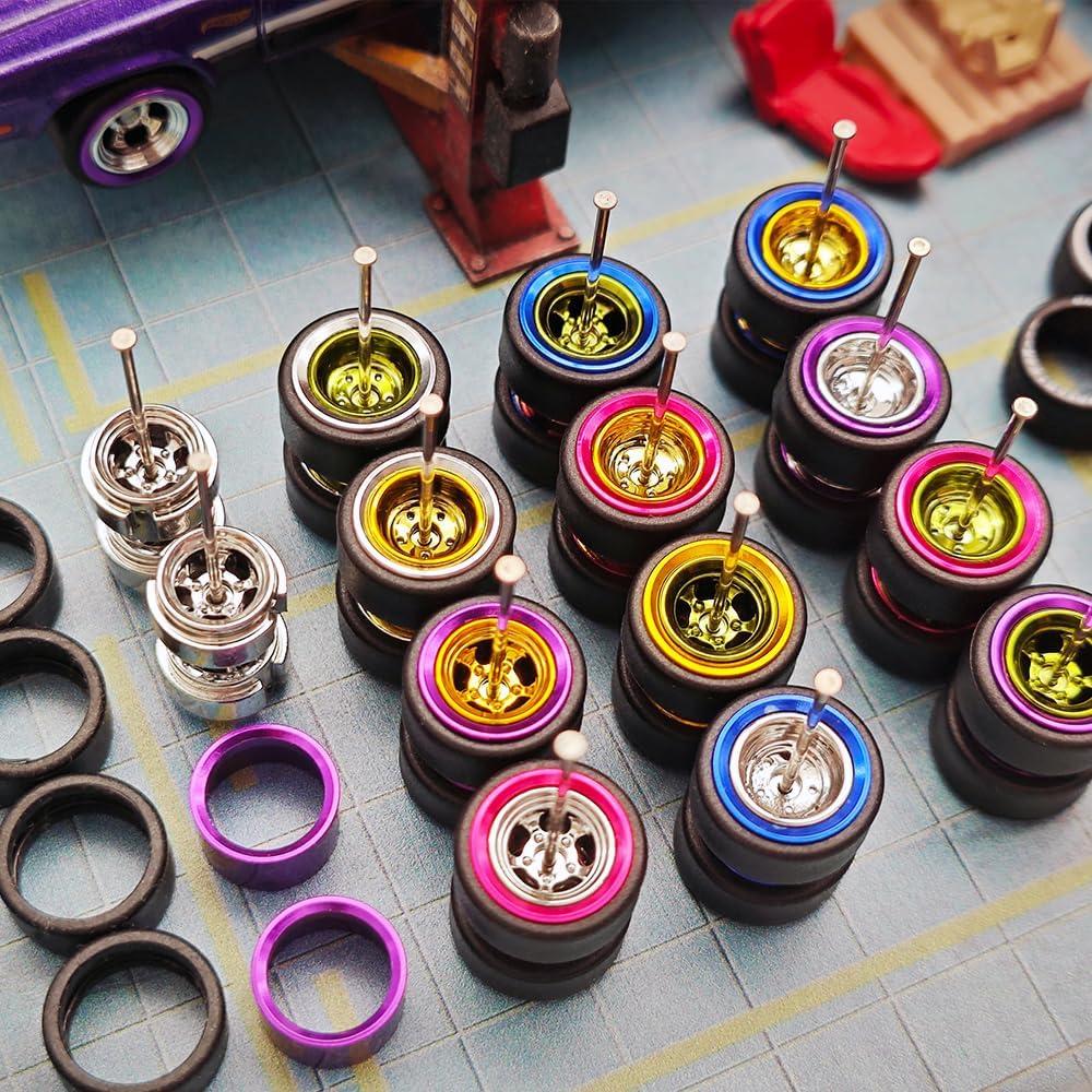 Ruedas 1/64 BNDS para Modelos de Coches Diecast - Neumáticos de Goma