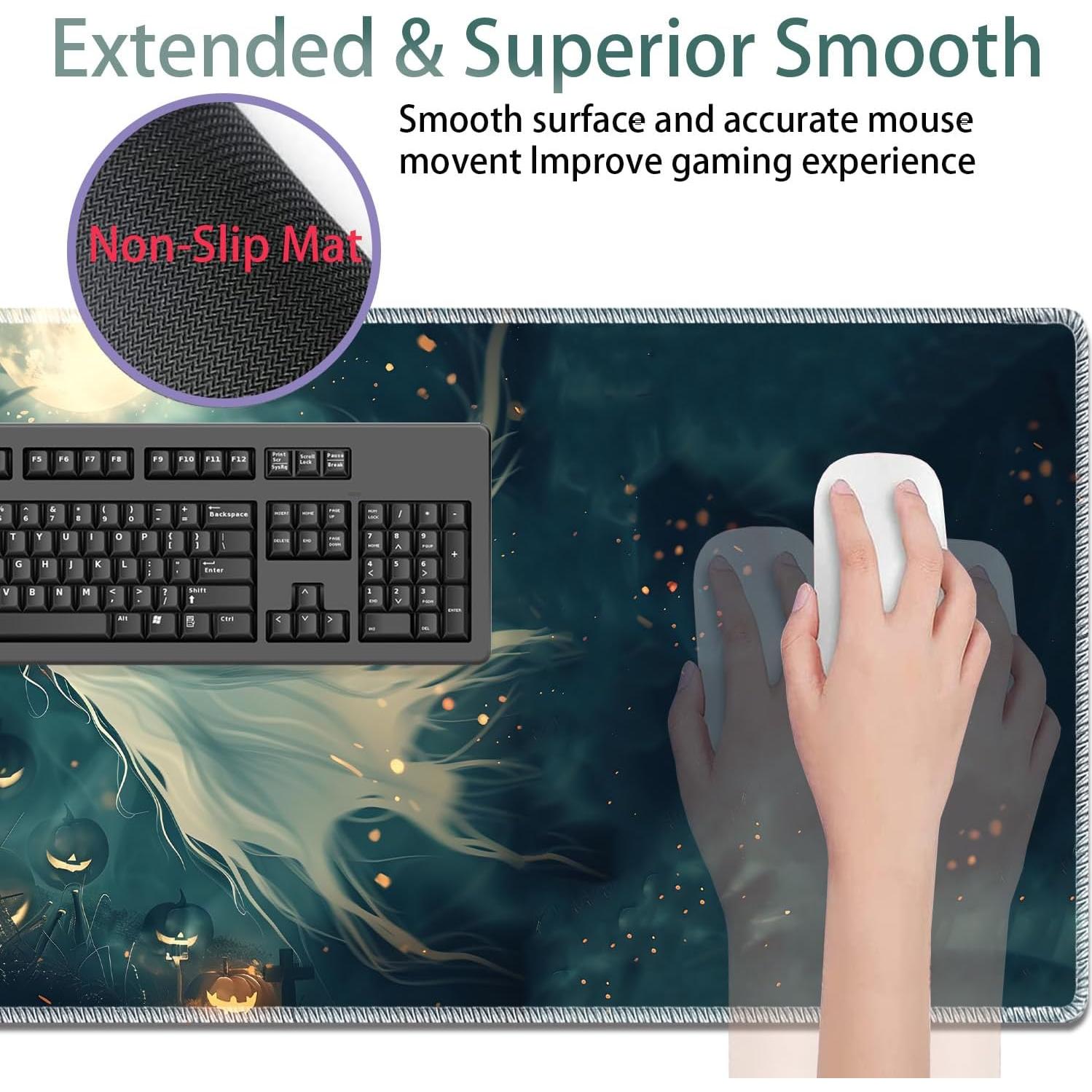 Alfombrilla de Ratón XXL Ergonómica VSHSEEOM + Reposamuñecas