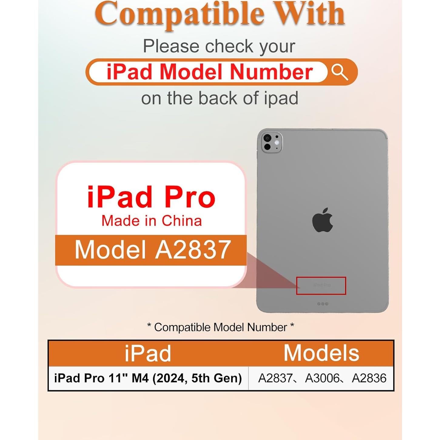 Funda para iPad Pro 11" M4 Wazzasoft con Teclado y Soporte para Lápiz