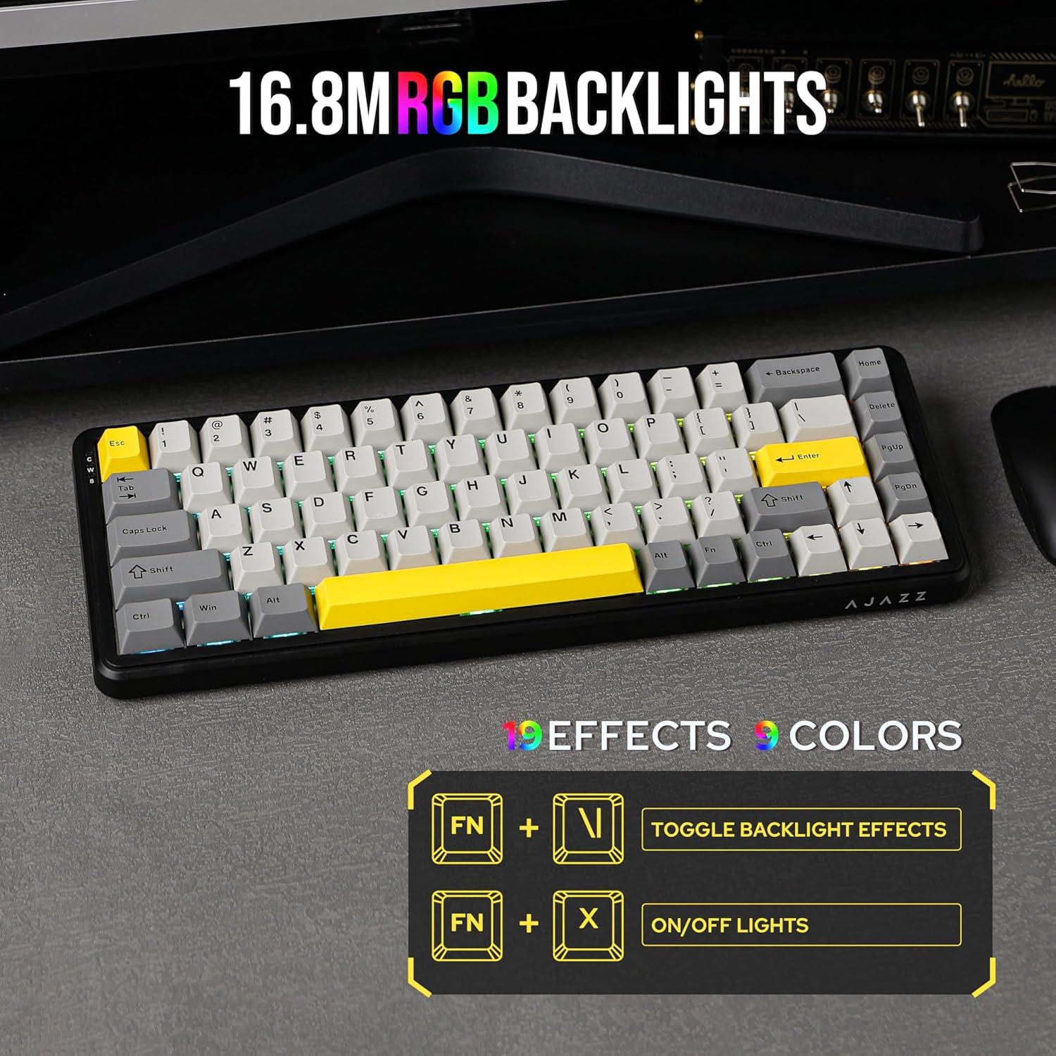 Teclado Inalámbrico AJAZZ AK680 MAX RGB 8K, Negro