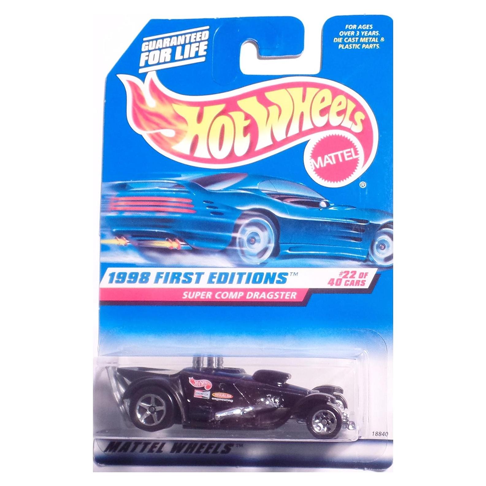 Coche Hot Wheels Super COMP Dragster Negro 1998 1:64