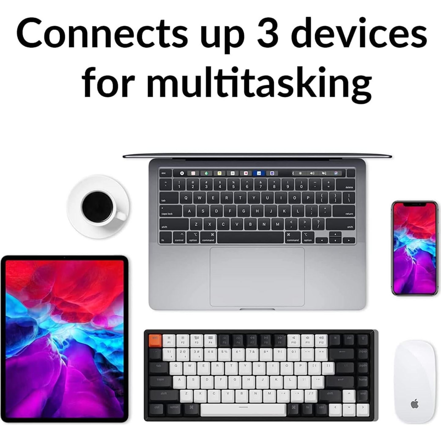 Teclado Mecánico Inalámbrico Keychron K2 RGB 75% 84 Teclas