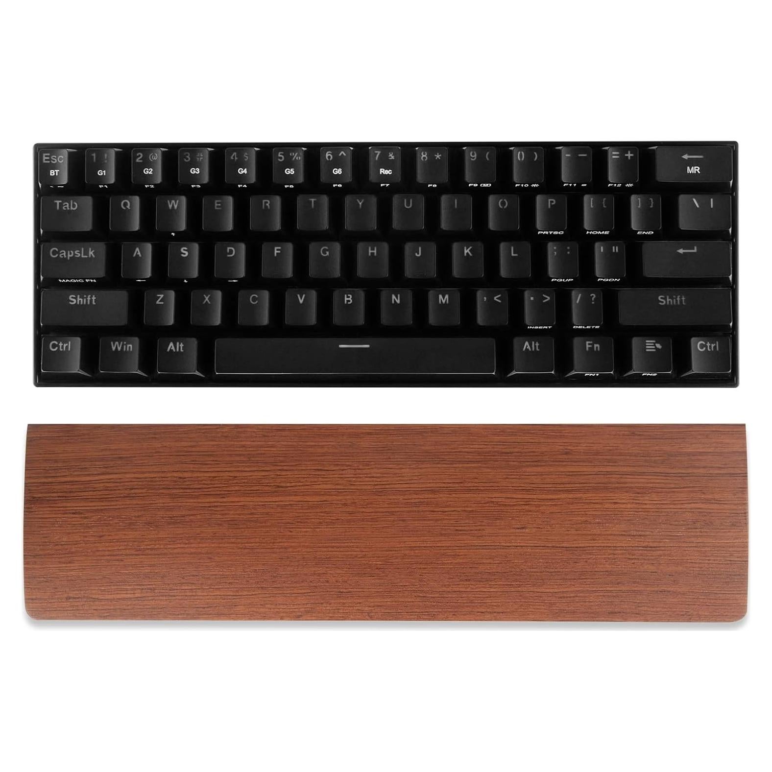 Reposa muñecas Linkidea de madera para teclado mecánico 60%