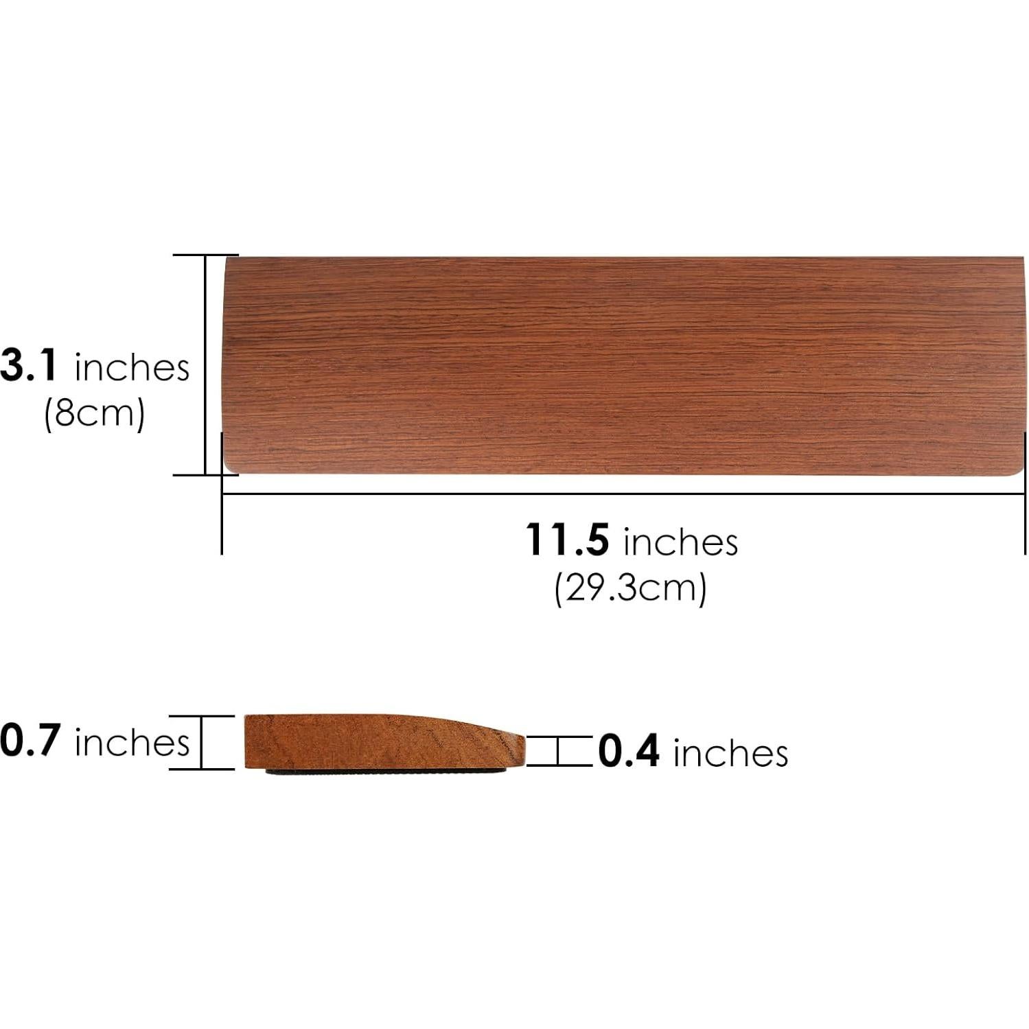 Reposa muñecas Linkidea de madera para teclado mecánico 60%