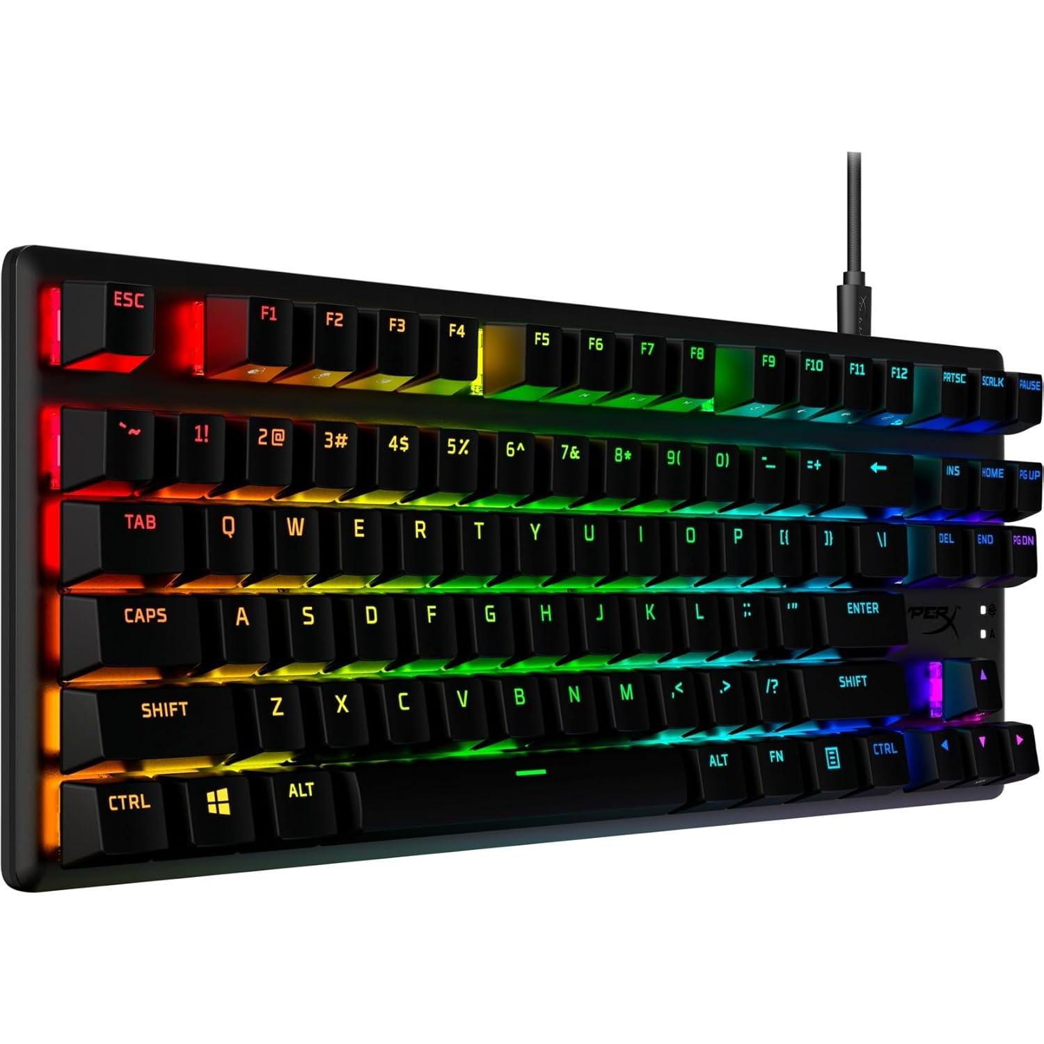 Teclado Mecánico Gaming HyperX Alloy Origins PBT RGB 0.9kg