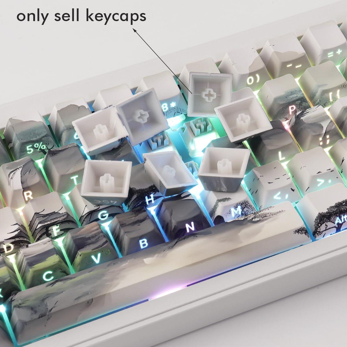 Juego de Teclas Mecánicas JOMKIZ PBT 135 Teclas Perfil Cherry