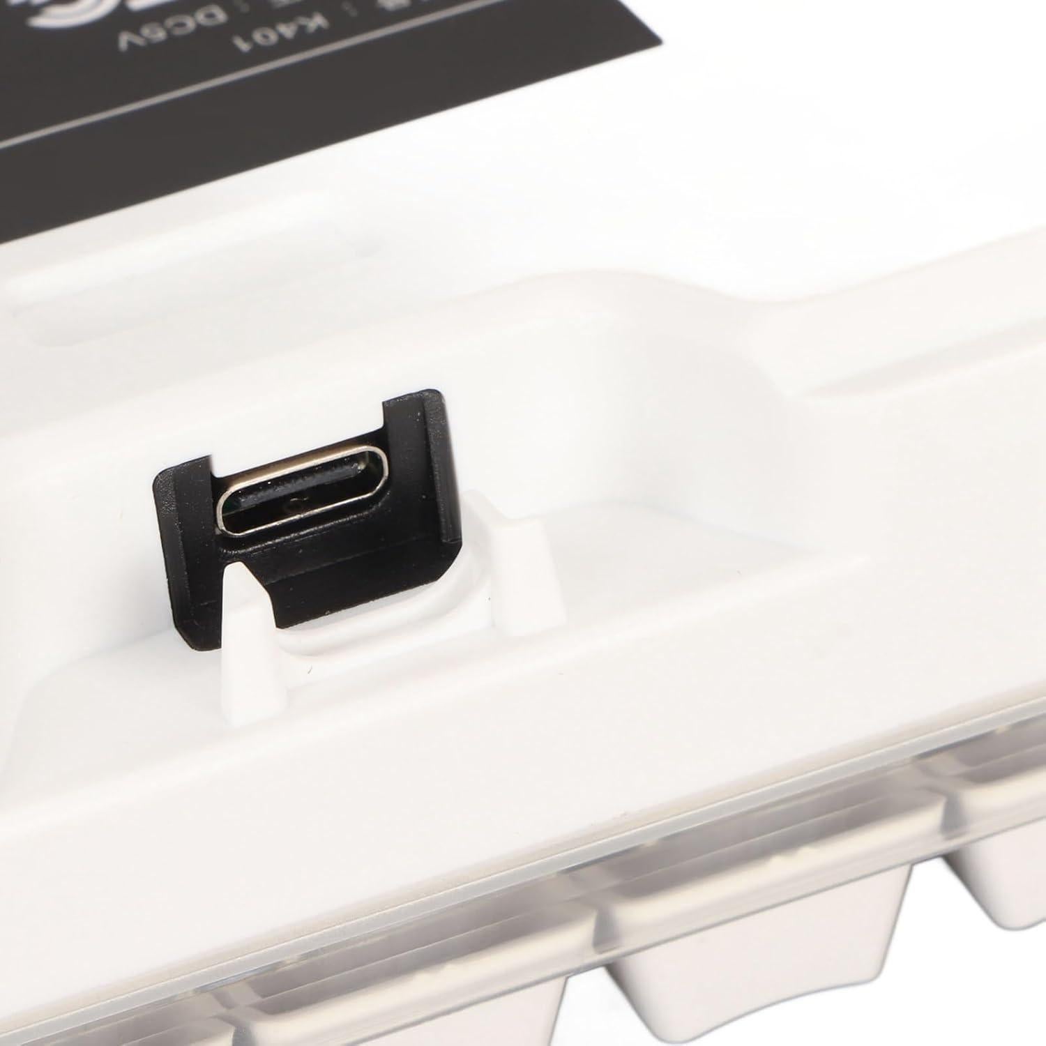 Teclado Gaming Compacto Dioche 60% RGB 61 Teclas USB Rosa Blanco