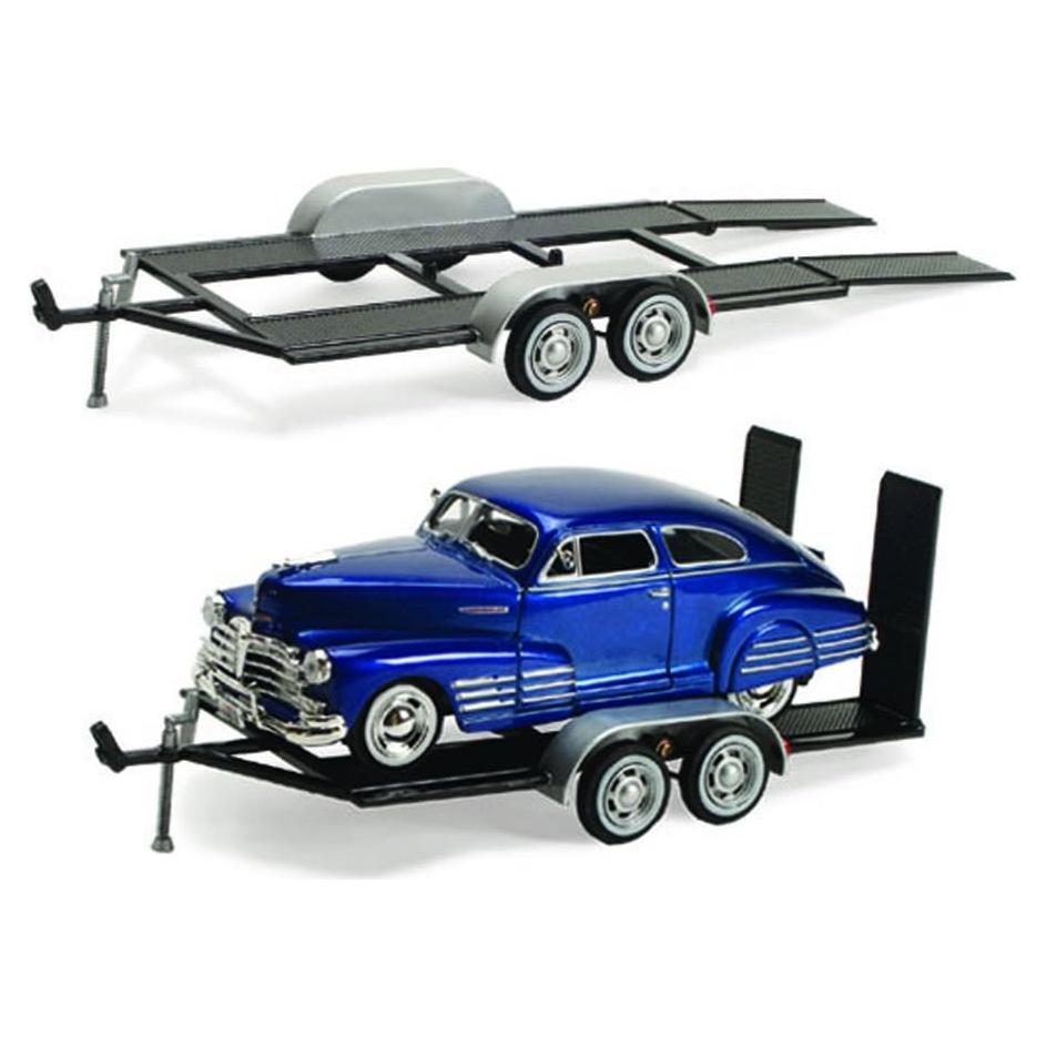Remolque Transportador de Autos Metal MotorMax 76001 1/24